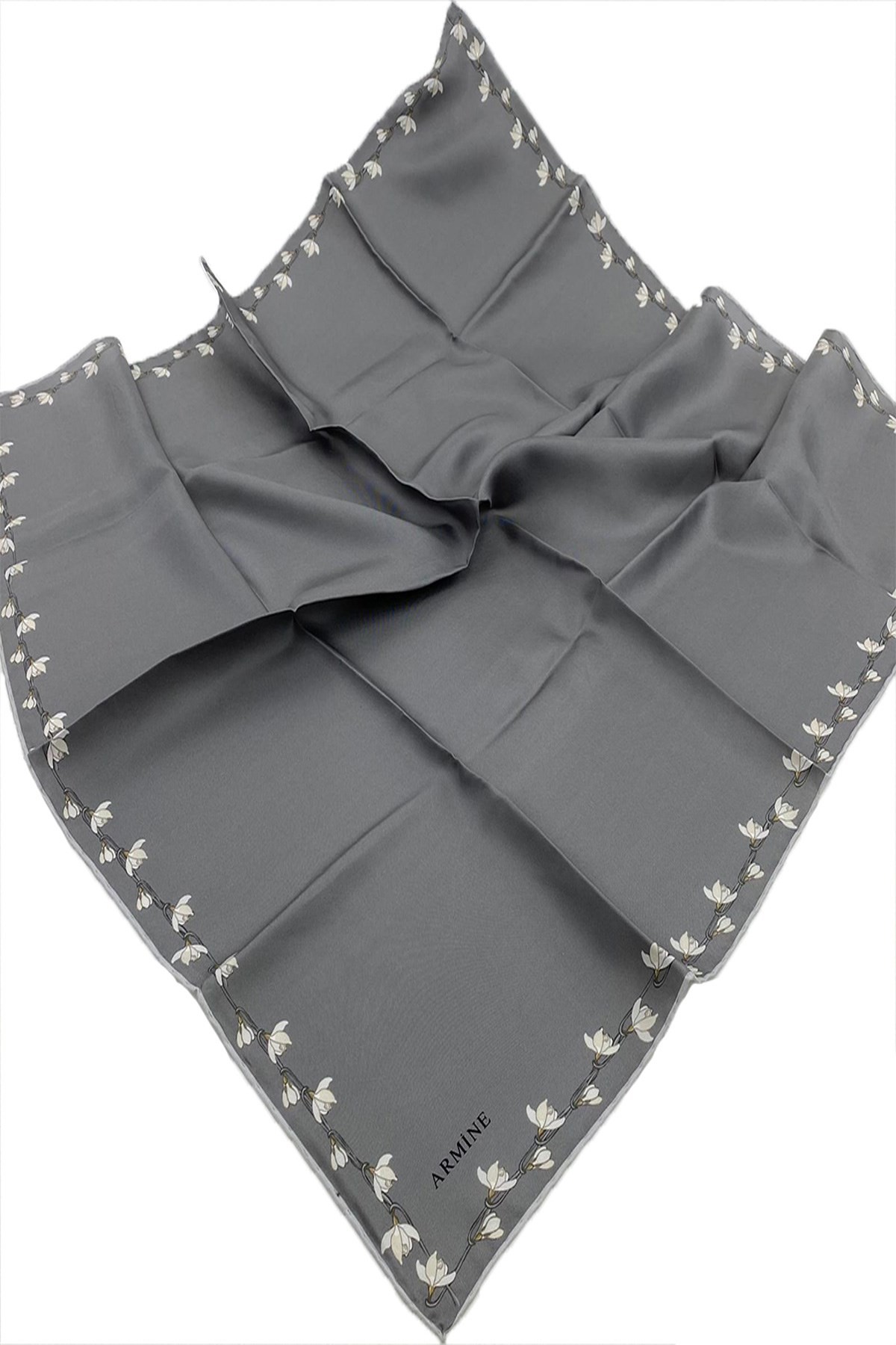 Armine Nostalji Serisi İpek Twill Eşarp 8553D-89
