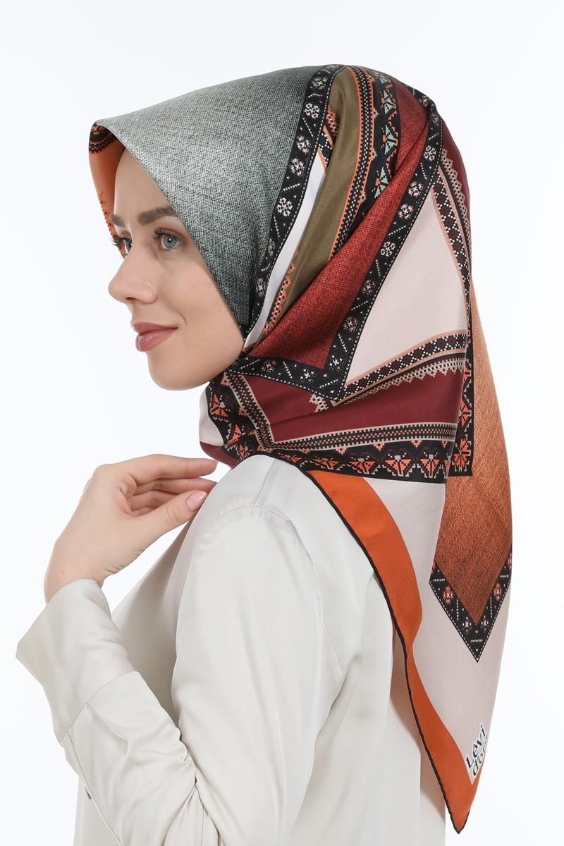Levidor Twill İpek Eşarp LD3889-1
