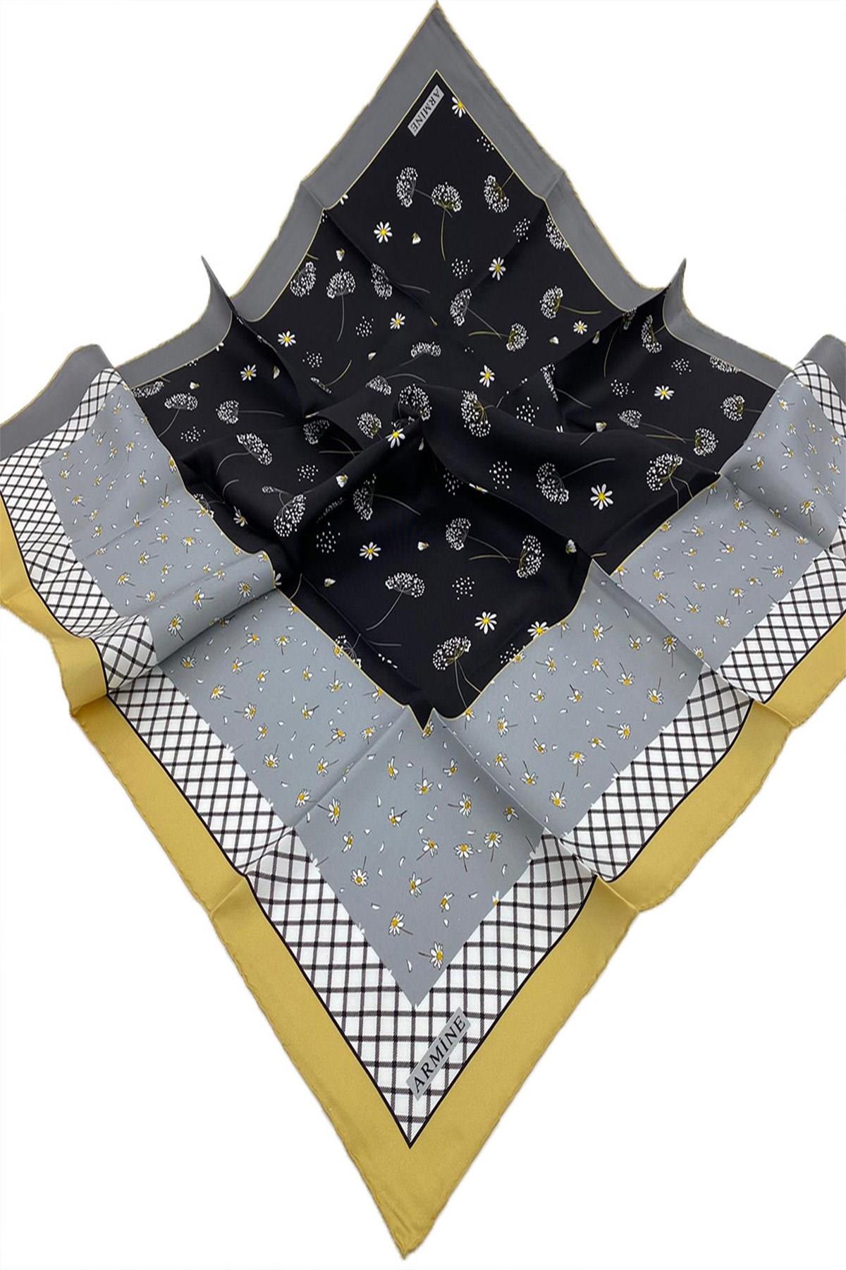 Armine Nostalji Serisi Twill İpek Eşarp 8517D-06