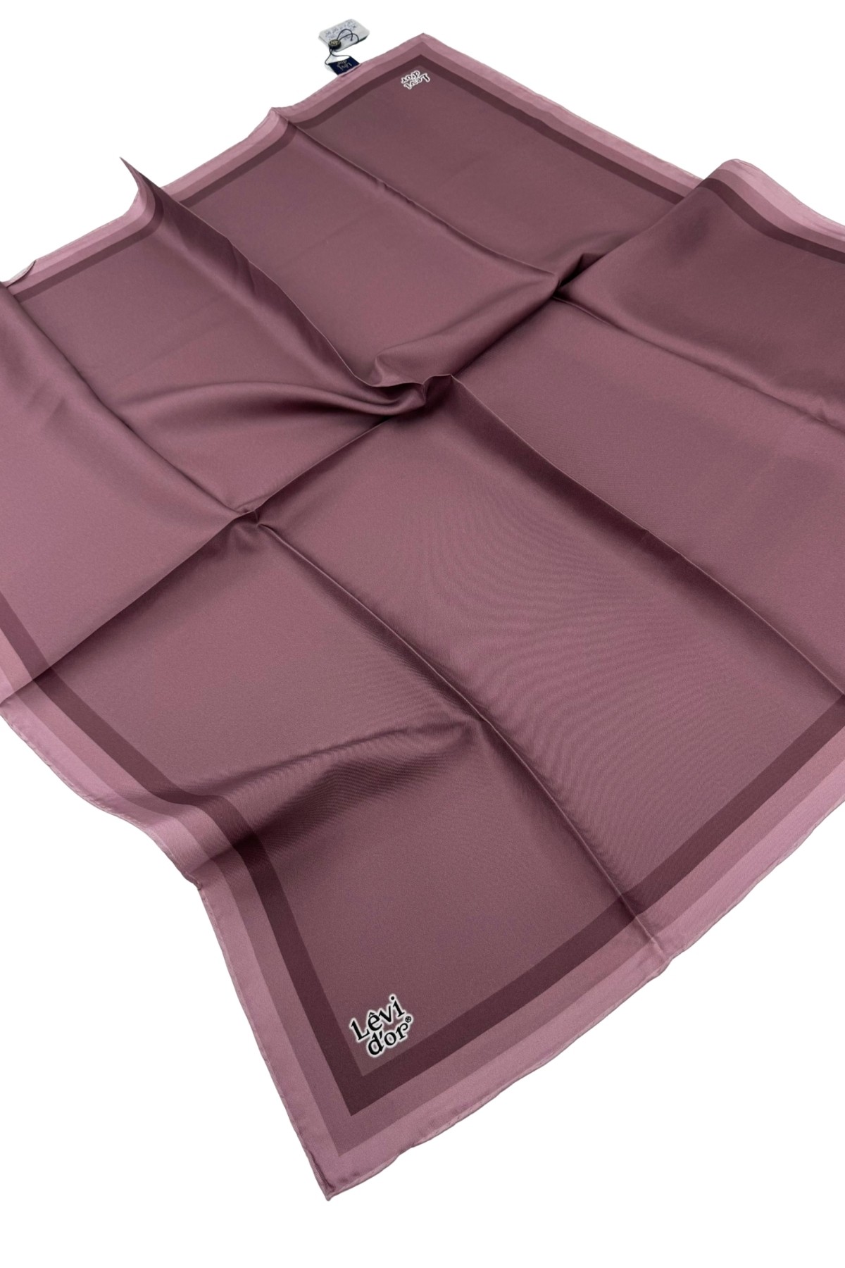 Levidor Twill İpek Eşarp LD1067-01 - Koyu Pudra-17