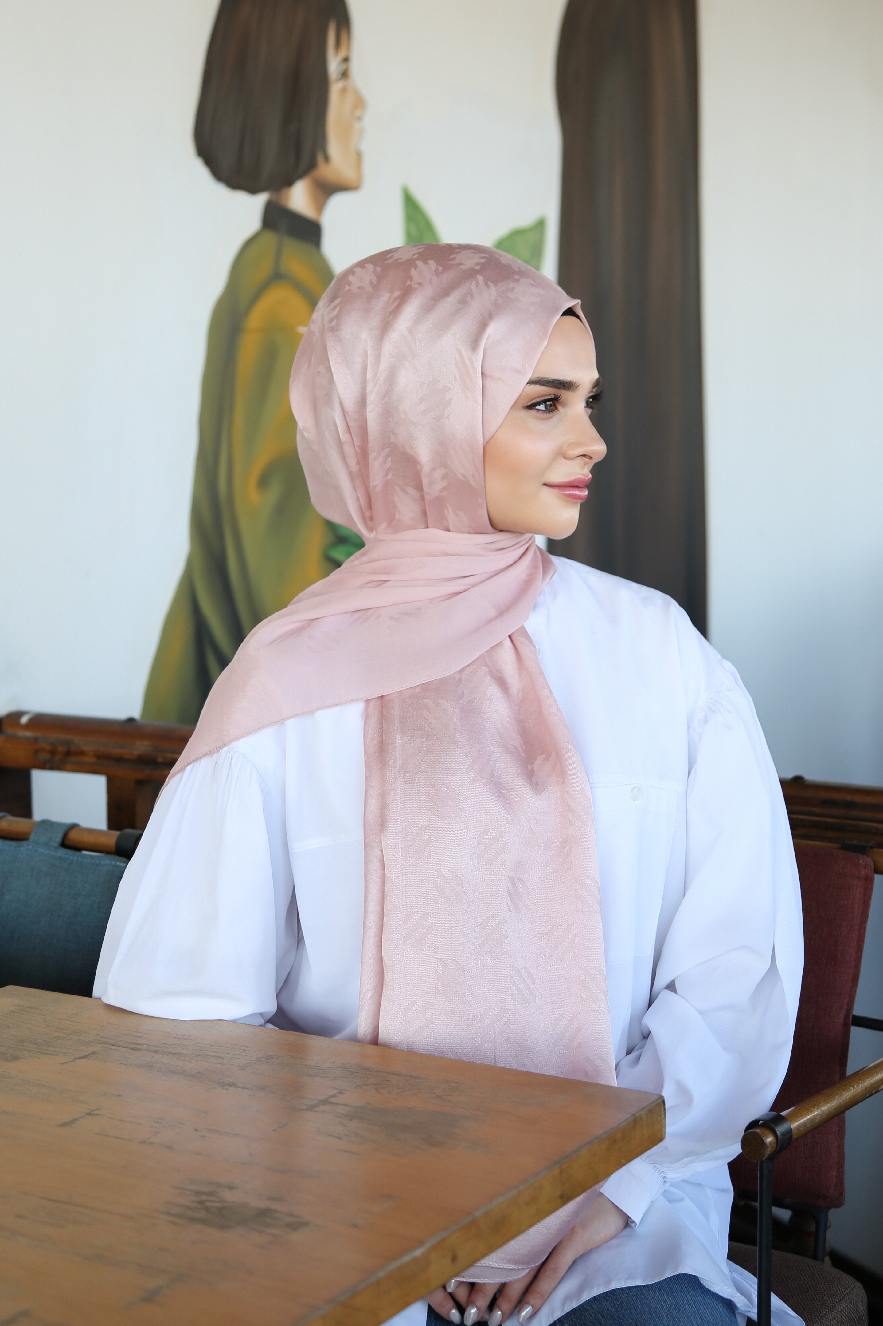 Armine Trend Lyon Şal 4 - Pudra-247308