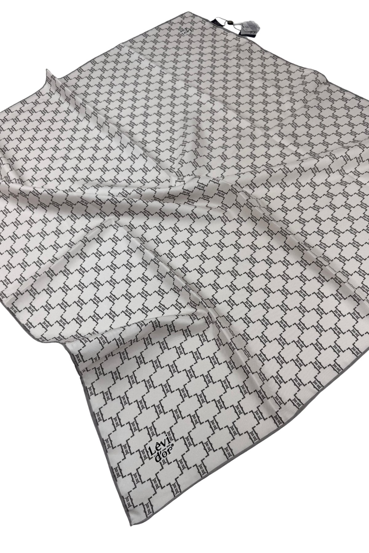 Levidor Twill İpek Eşarp LD1066-01 - Krem-09