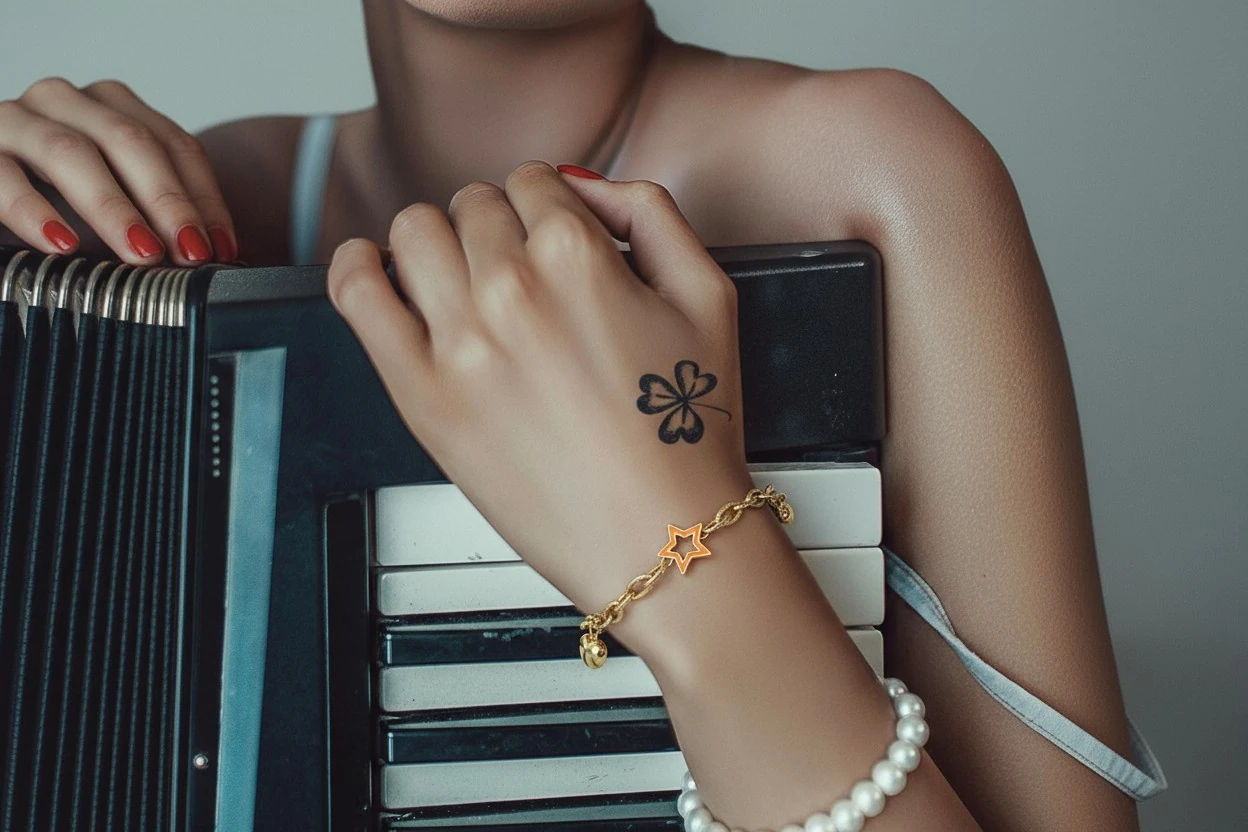 Altın Turuncu Yıldız Bileklik