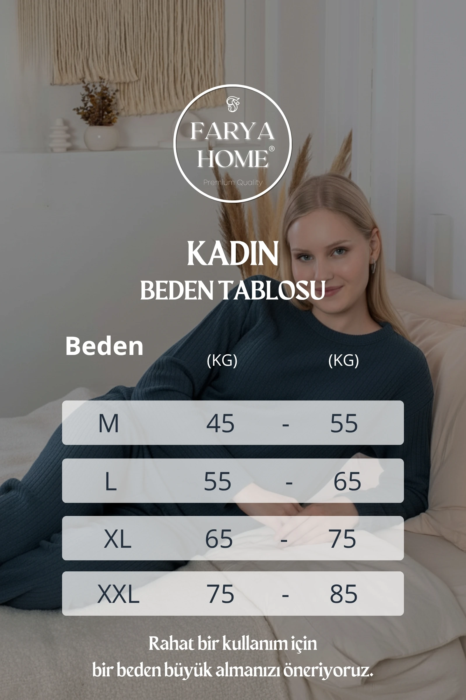 Kalın Kışlık İnterlok Şeritli Uzun Kollu Örme Pijama Takımı - Lacivert