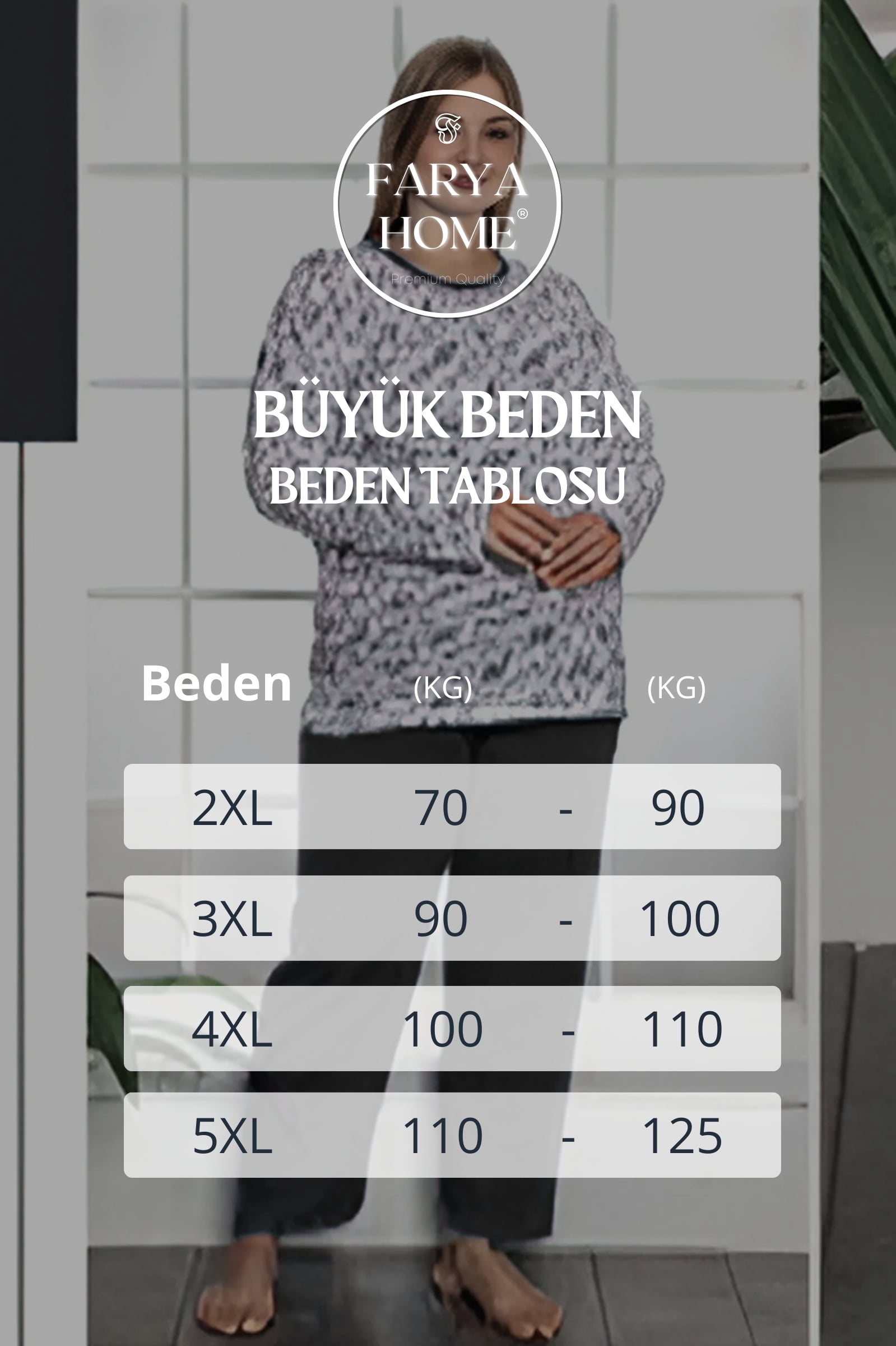 Büyük Beden Pamuklu 2 İplik Şardonlu Kışlık Uzun Kollu Pijama Takımı - Koyu Yeşil