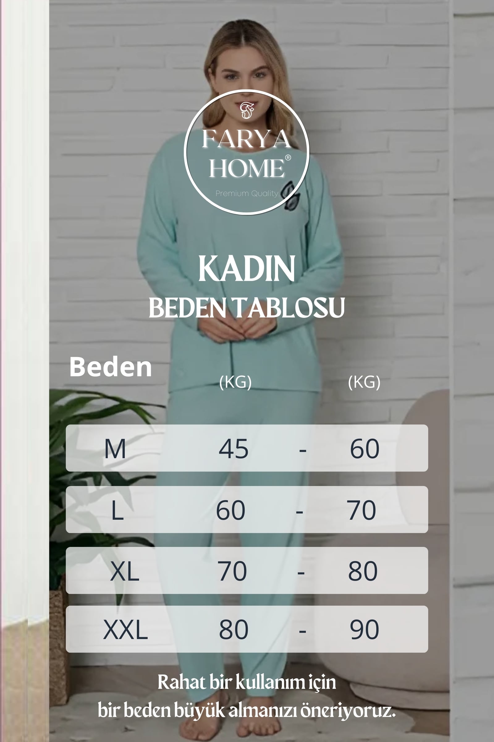 Kalın Kışlık İnterlok Şeritli Uzun Kollu Örme Pijama Takımı