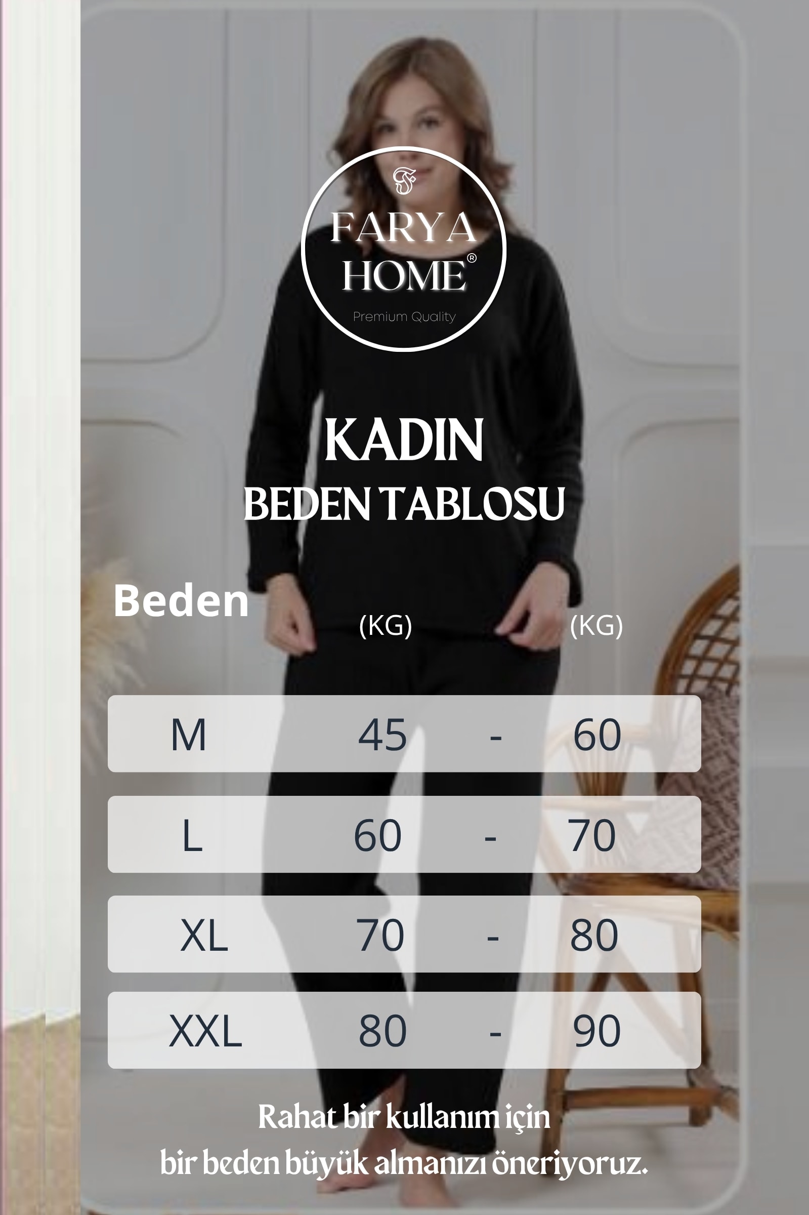 Pamuklu Kalın Kışlık İnterlok Şeritli Uzun Kollu Örme Pijama Takımı - Siyah