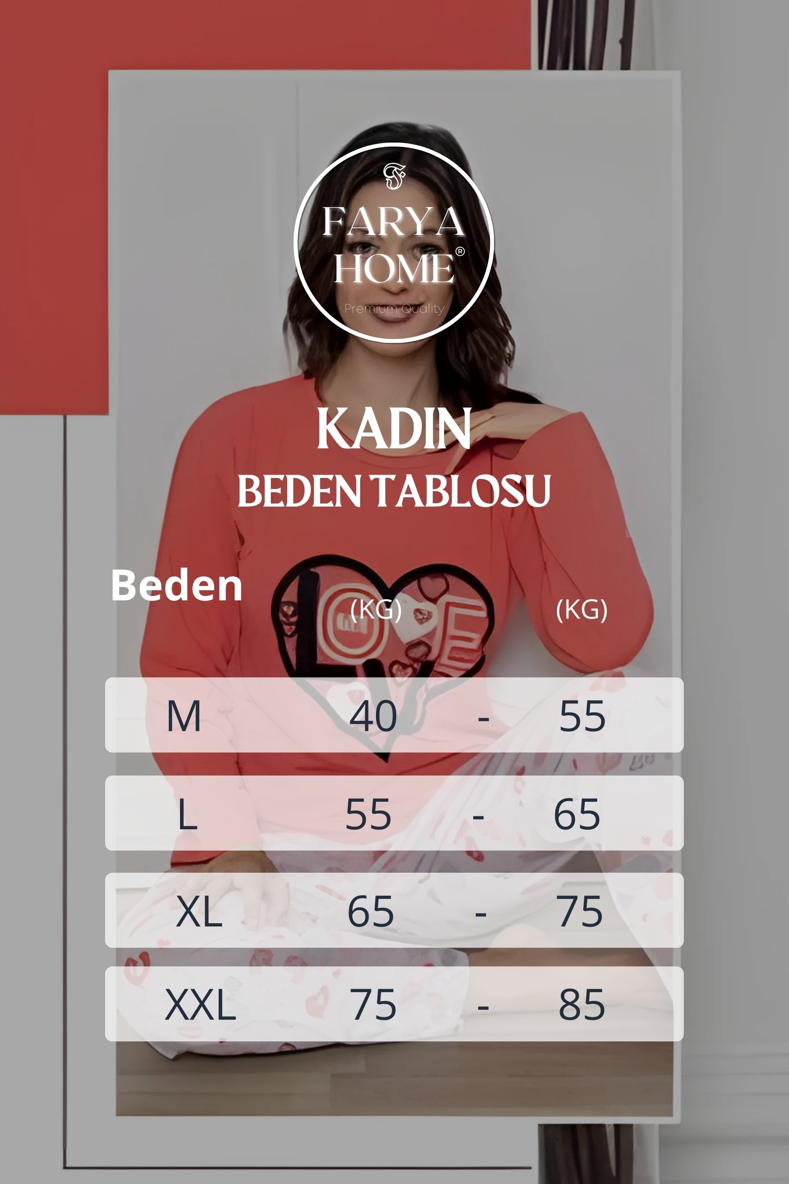 Dreamy Pamuklu Desenli 2 İplik Uzun Kollu Pijama Takımı - Yavruağzı