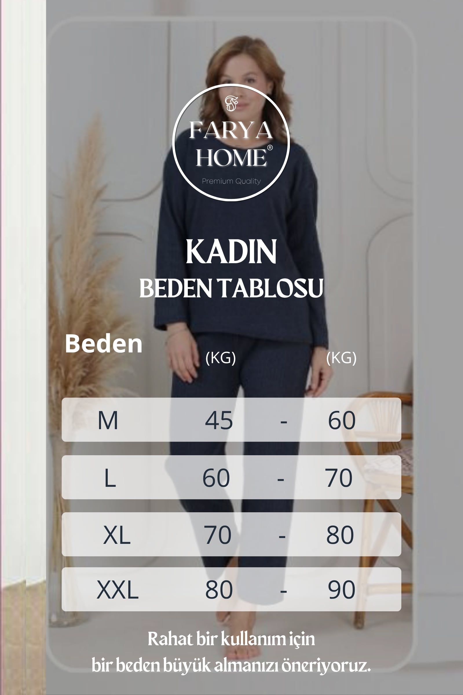 Pamuklu Kalın Kışlık İnterlok Şeritli Uzun Kollu Örme Pijama Takımı - Lacivert