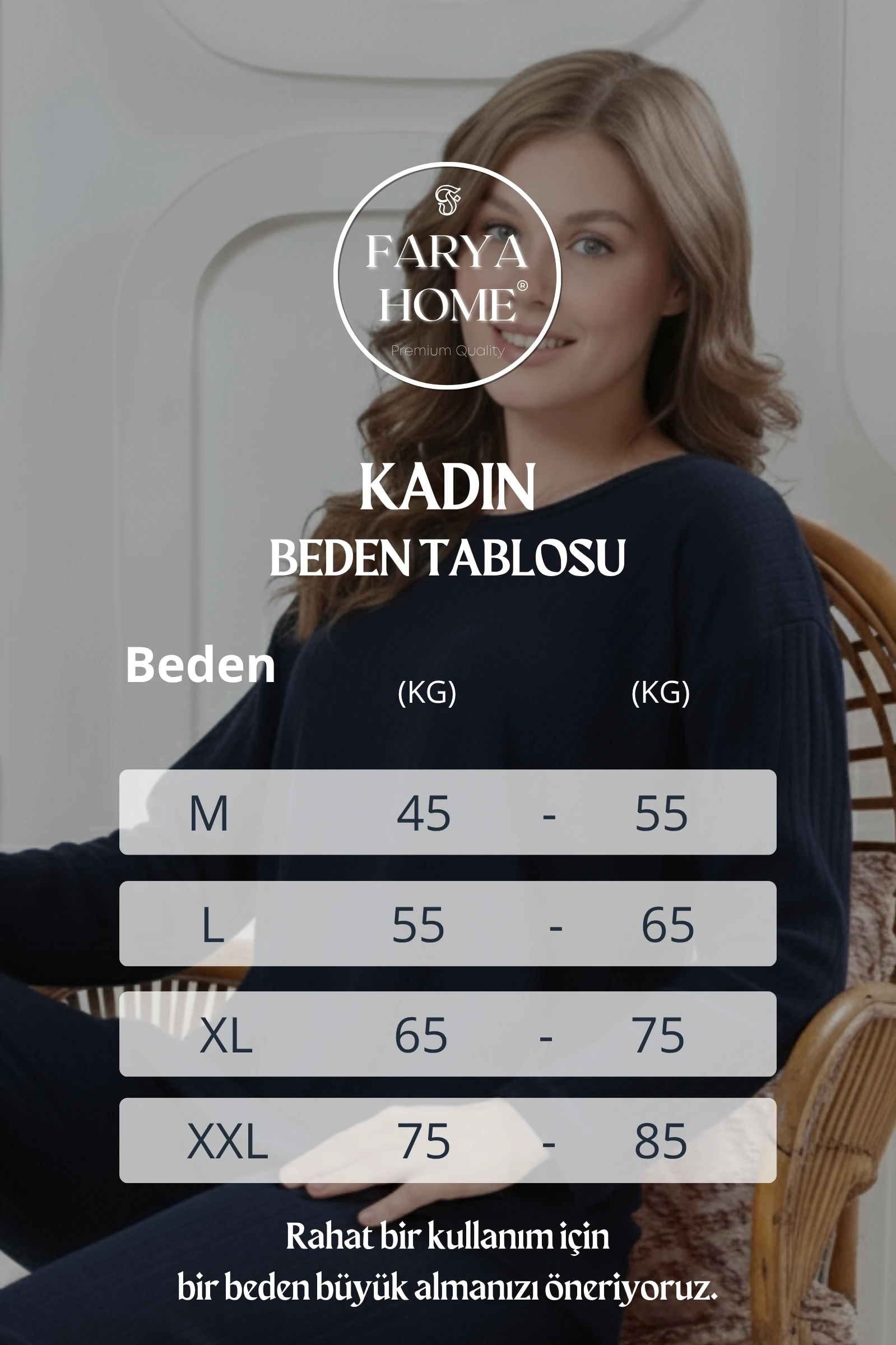 Pamuklu Kalın Kışlık İnterlok Şeritli Uzun Kollu Örme Pijama Takımı - Koyu Lacivert