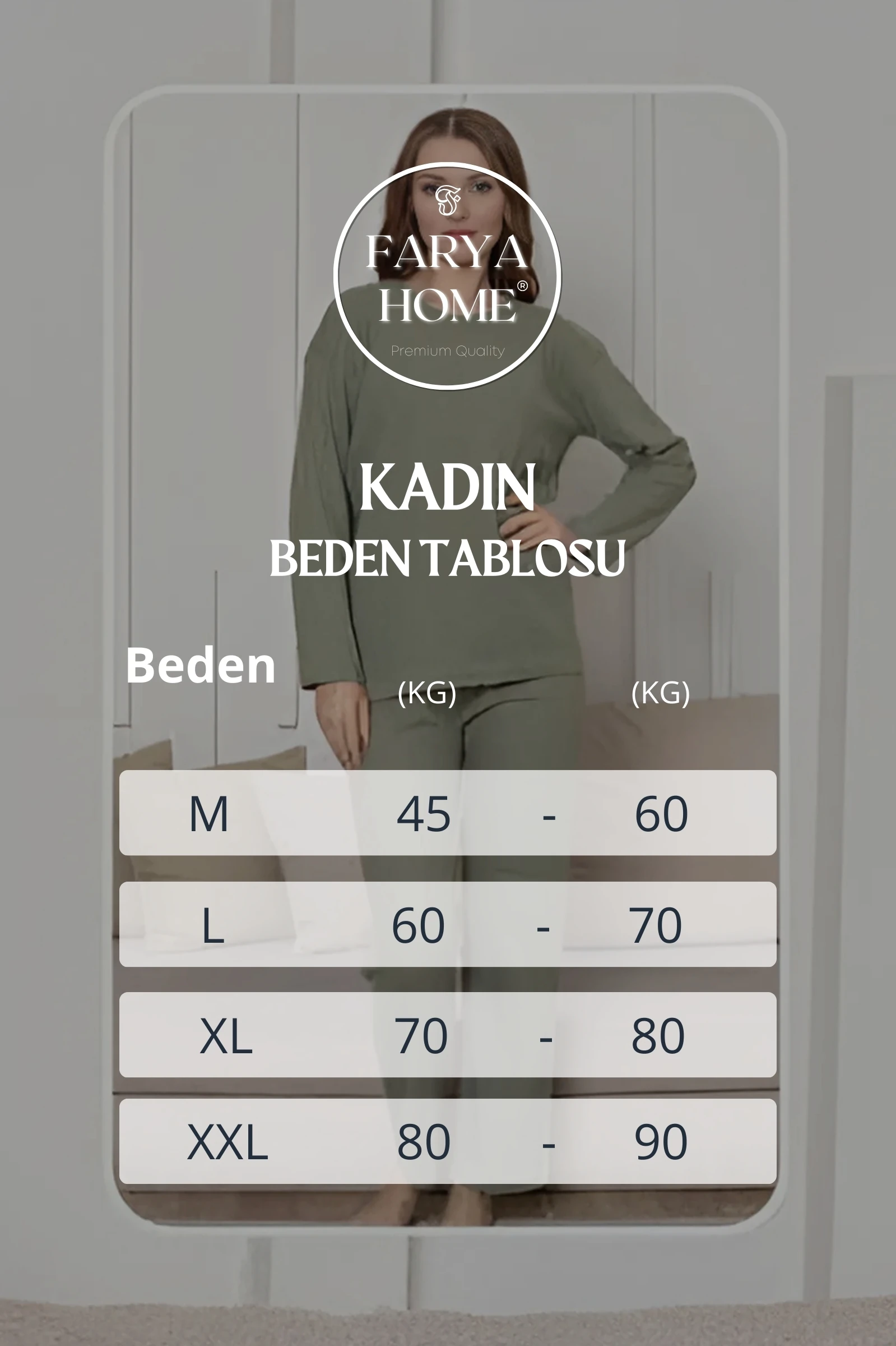 Pamuklu Kalın Kışlık İnterlok Şeritli Uzun Kollu Örme Pijama Takımı - Haki