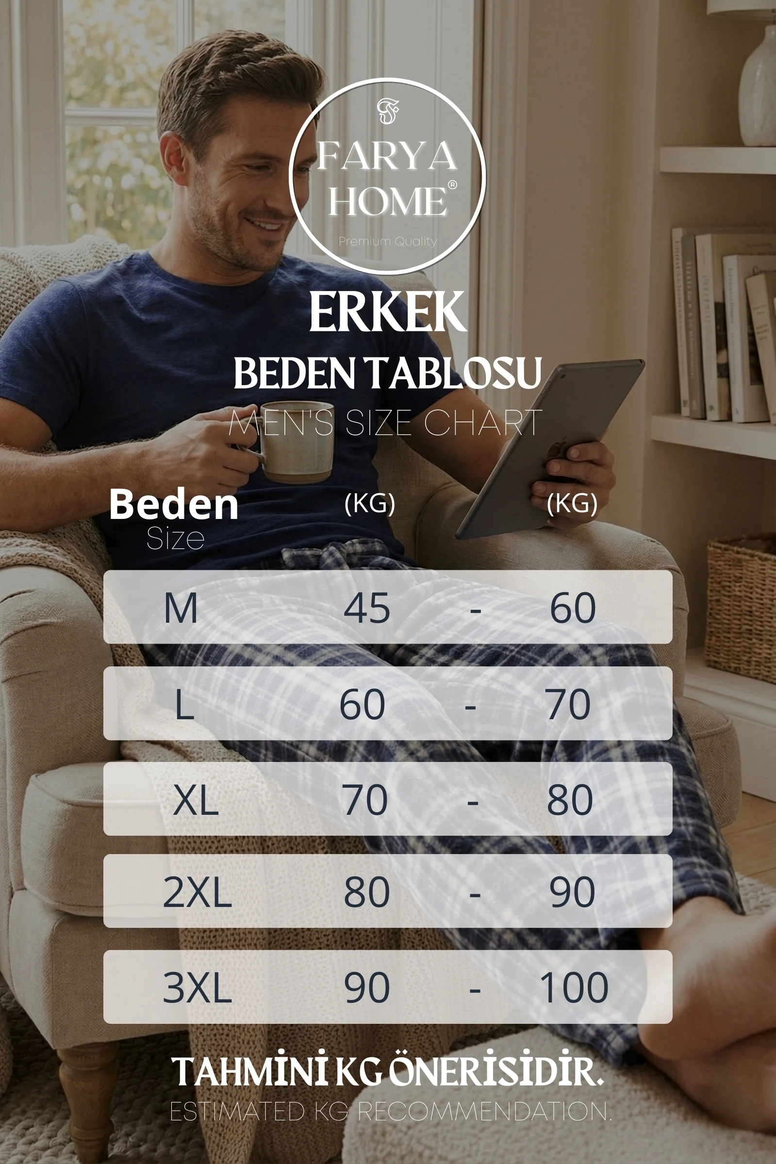 Luxury Soft Wellsoft Polar Ekose Kare Desenli Kışlık Pijama Altı Pantolon - Lacivert