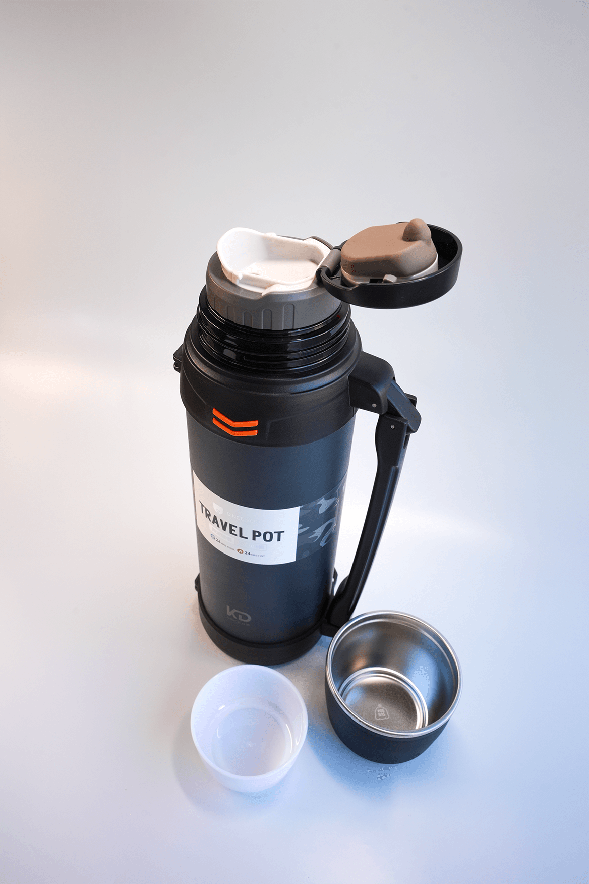 Bardaklı XL Termos, Çift Katmanlı, Paslanmaz çelik 2500ml - Lacivert