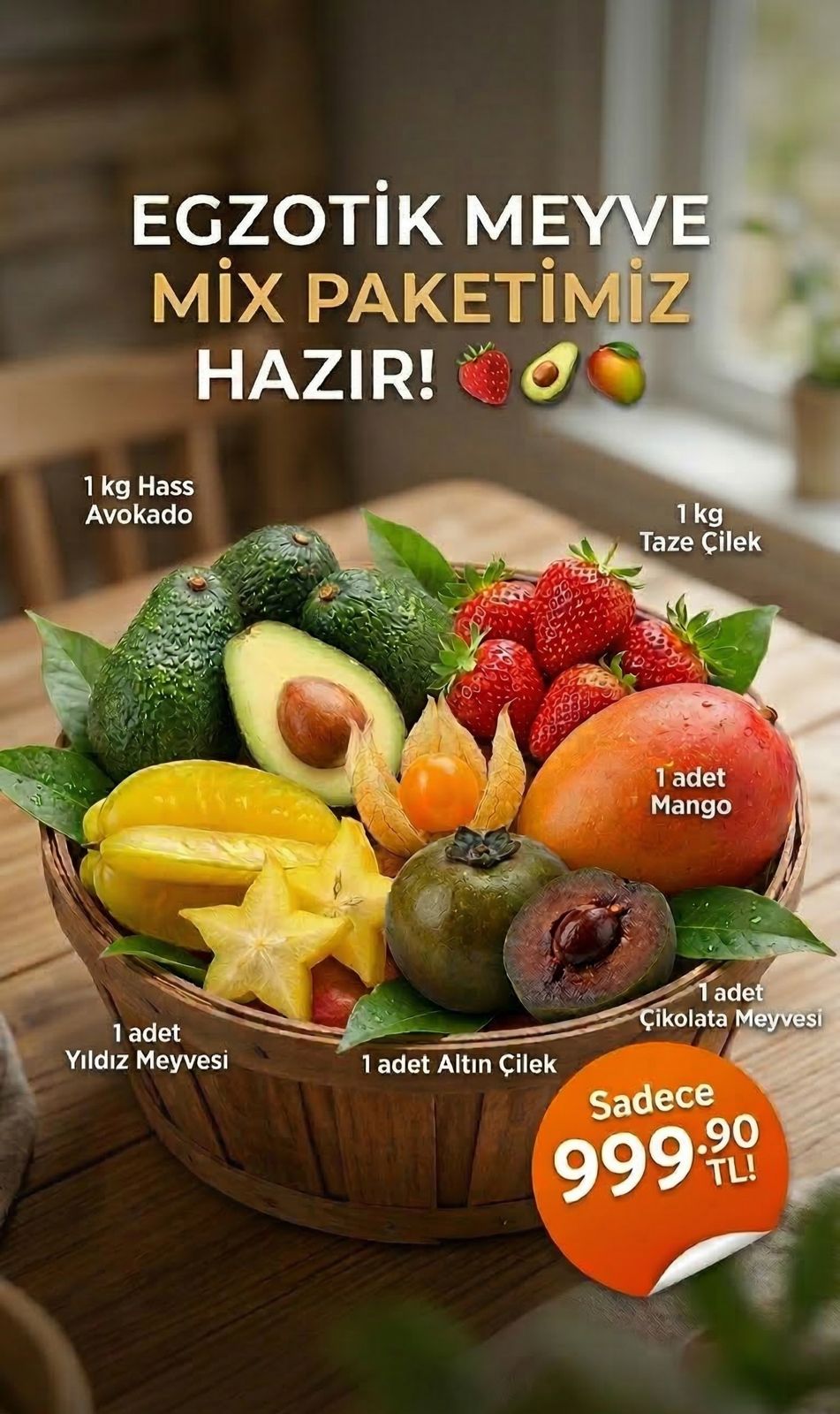 Egzotik Meyve Mix Paketimiz