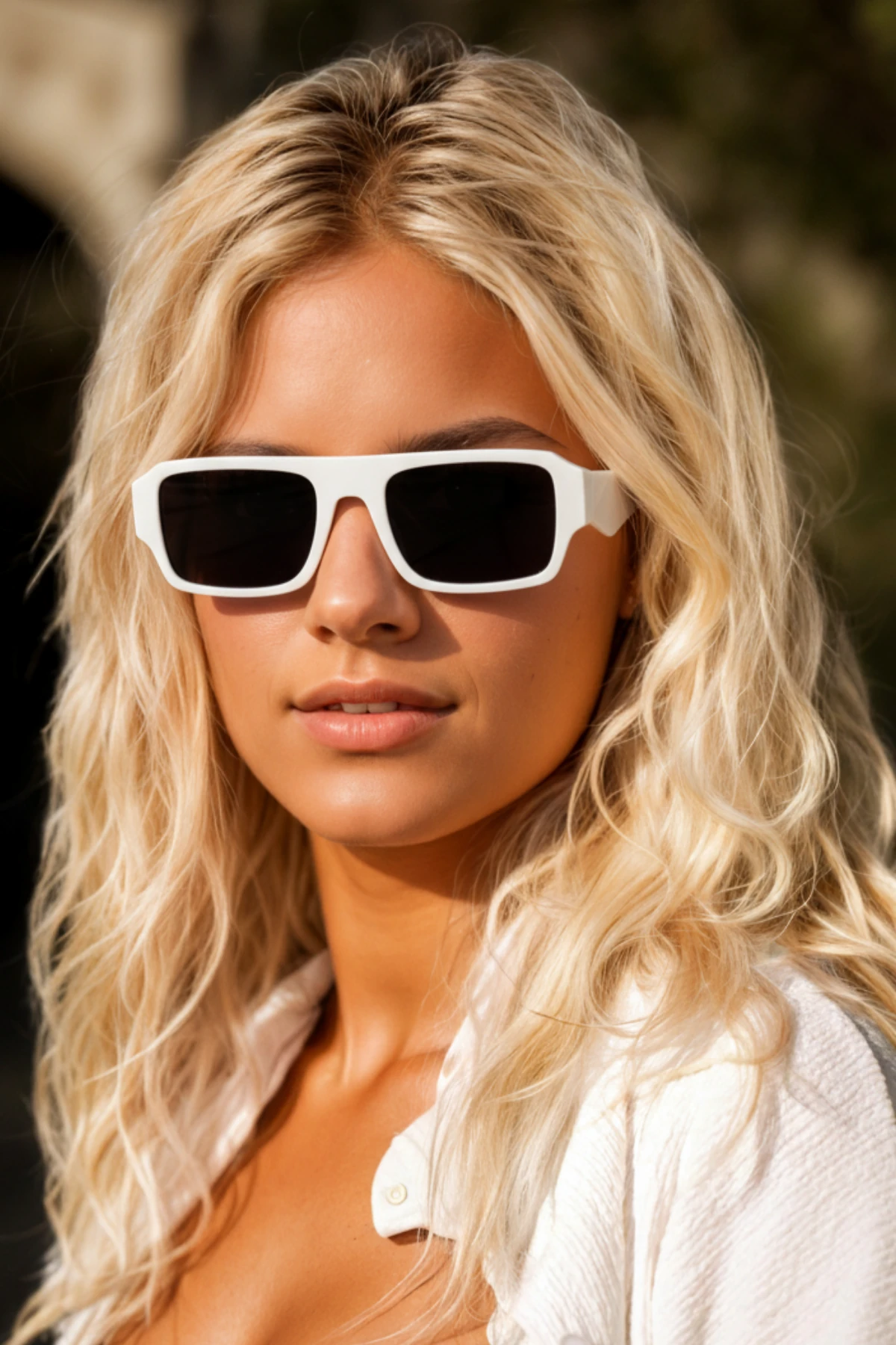 MOOKIE AT8910 Beyaz Güneş Gözlüğü