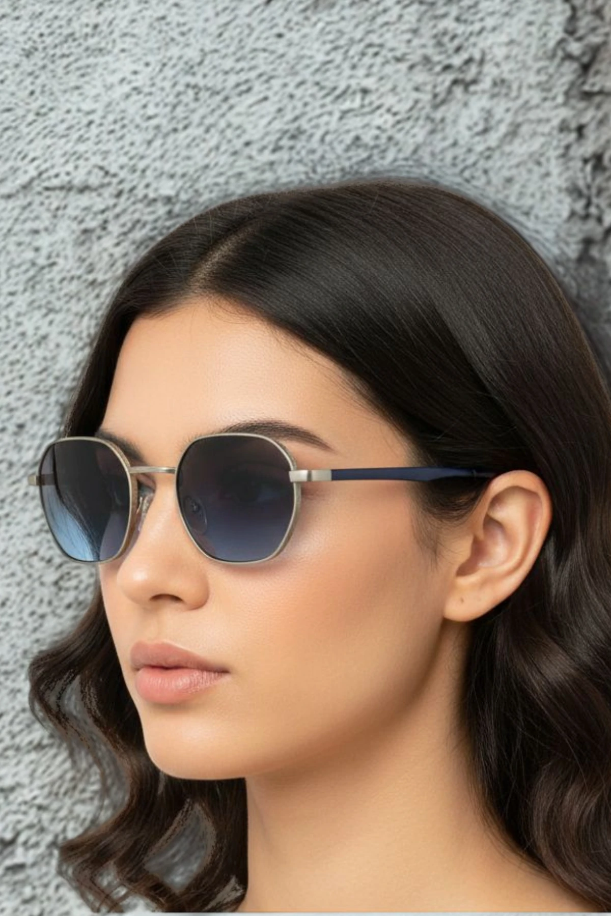 RIZZ 8815 Mat Gümüş Güneş Gözlüğü