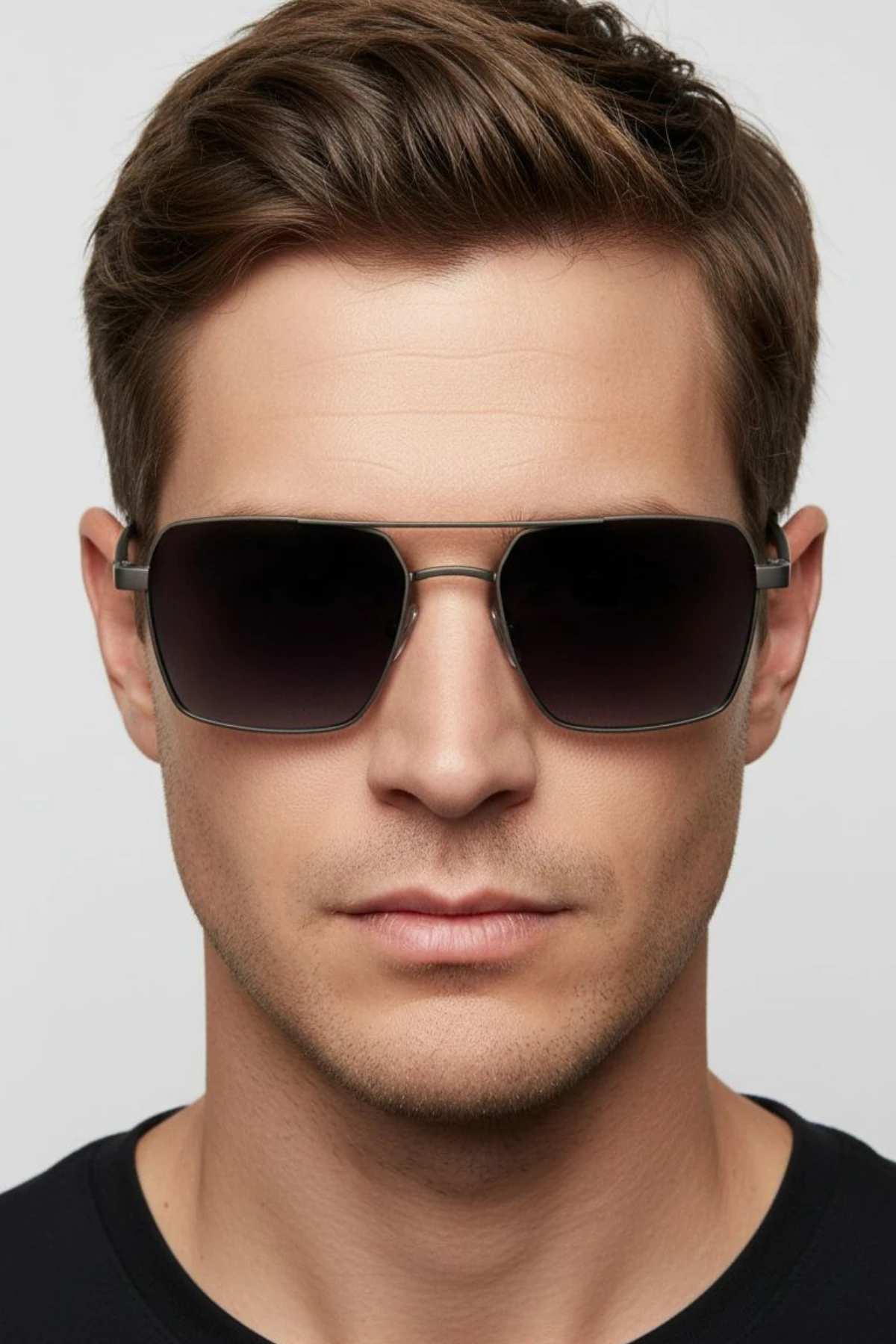 RIZZ 8824 Mat Antrasit Güneş Gözlüğü