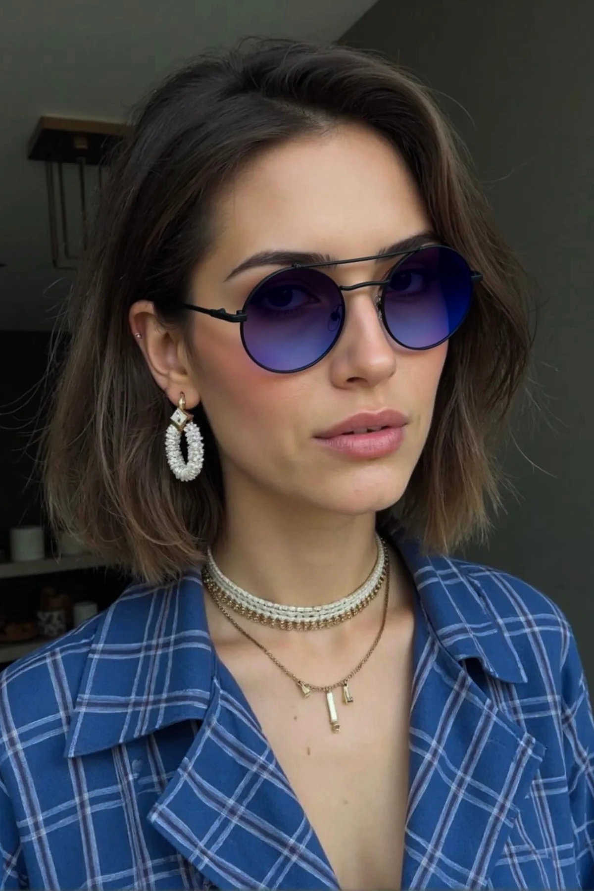 RIZZ 8816 Mat Siyah Güneş Gözlüğü