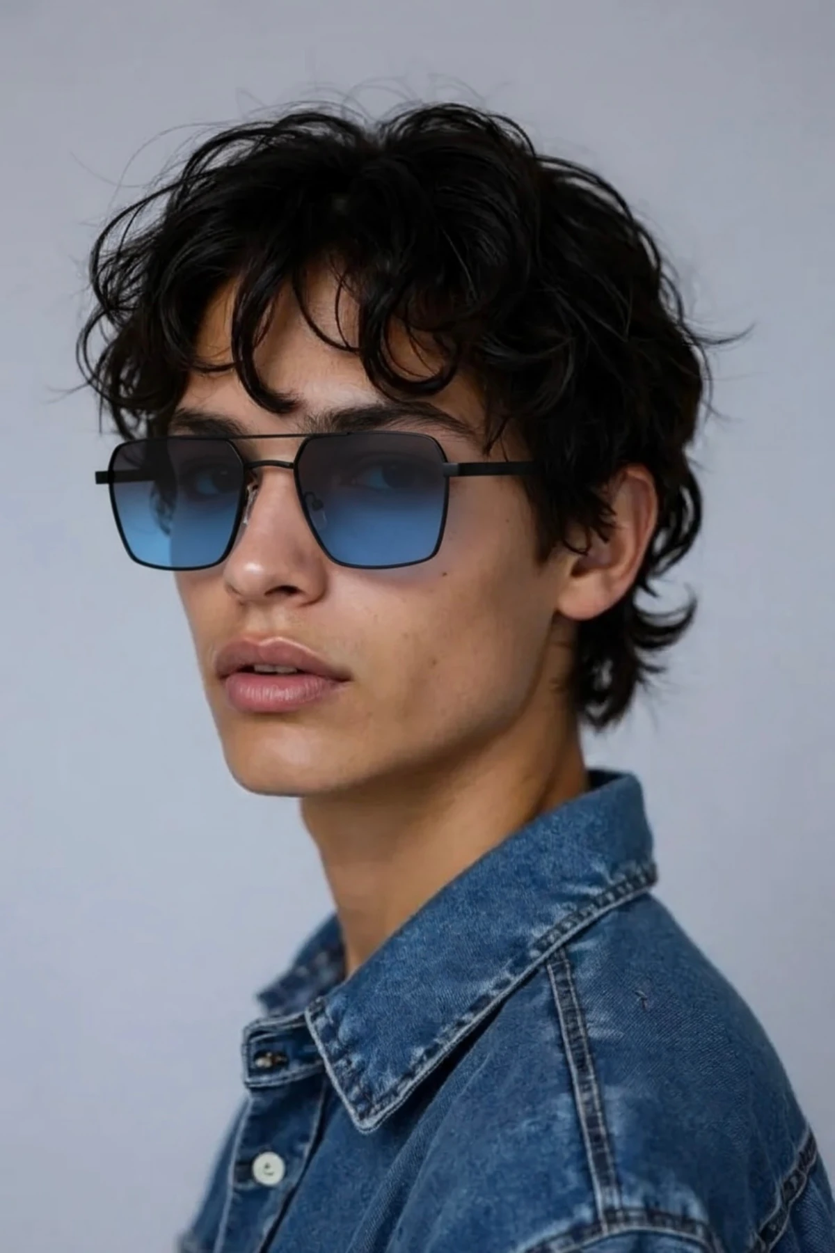 RIZZ 8824 Mat Siyah Güneş Gözlüğü