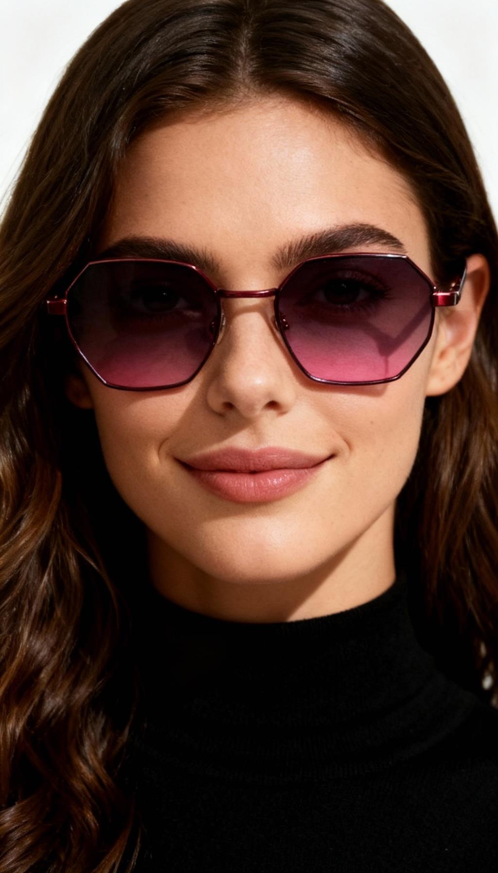 RIZZ 8815 Mat Bordo Güneş Gözlüğü