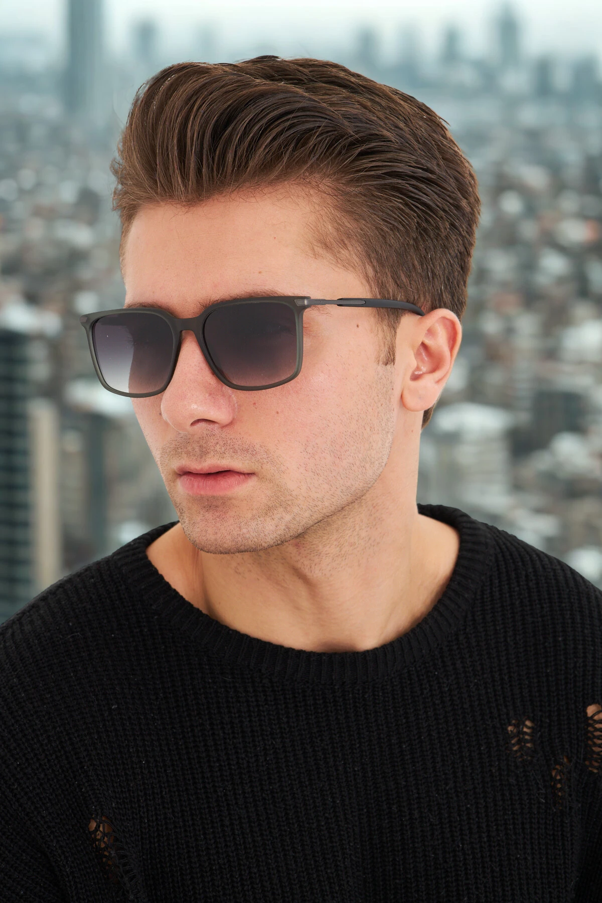 RIZZ 8540 Mat Gri Güneş Gözlüğü