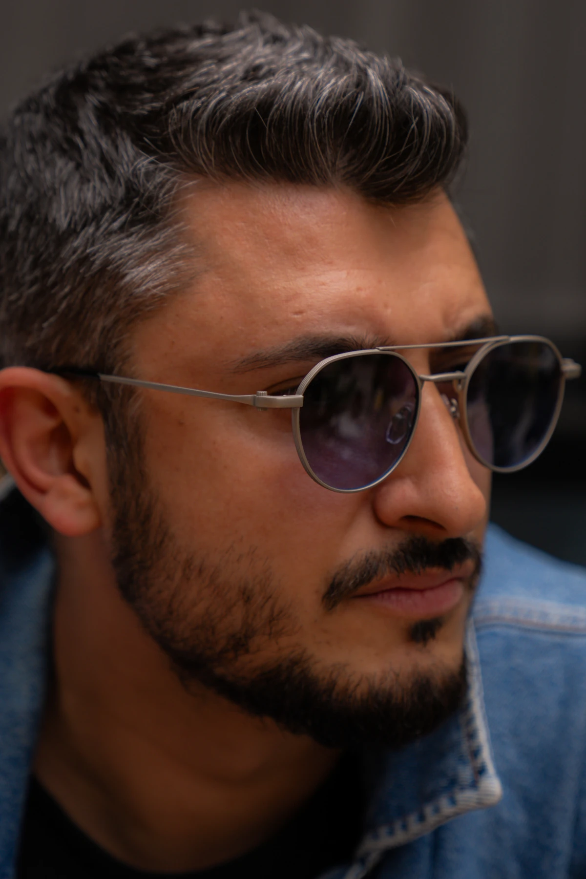 RIZZ 8802 Mat Gümüş Güneş Gözlüğü