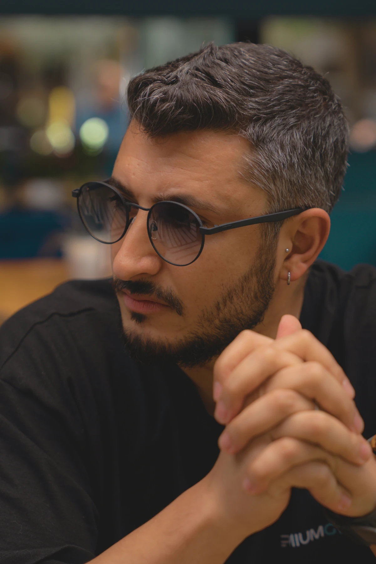 RIZZ 5801 Mat Siyah Güneş Gözlüğü