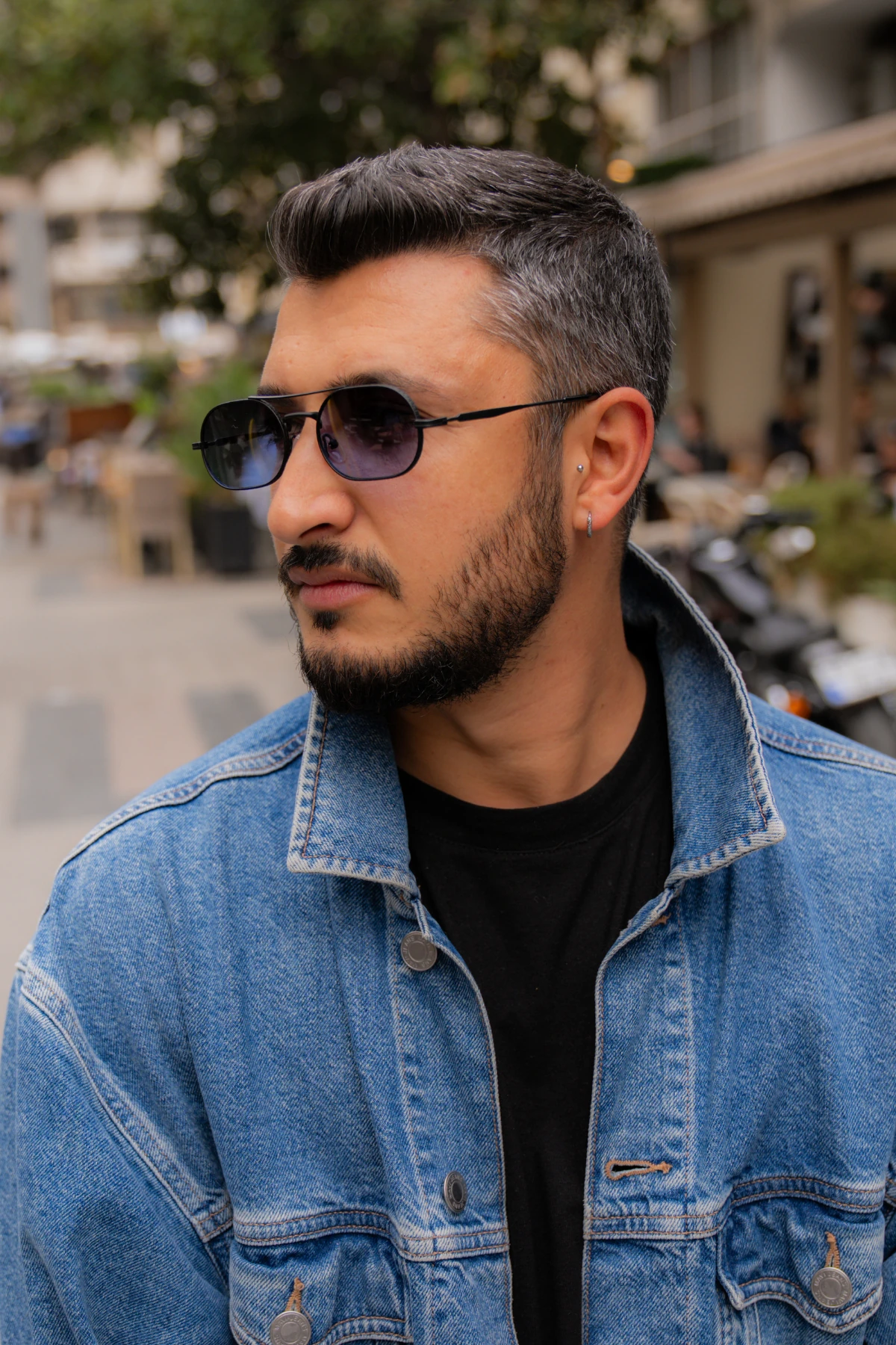 RIZZ 8826 Mat Siyah Güneş Gözlüğü