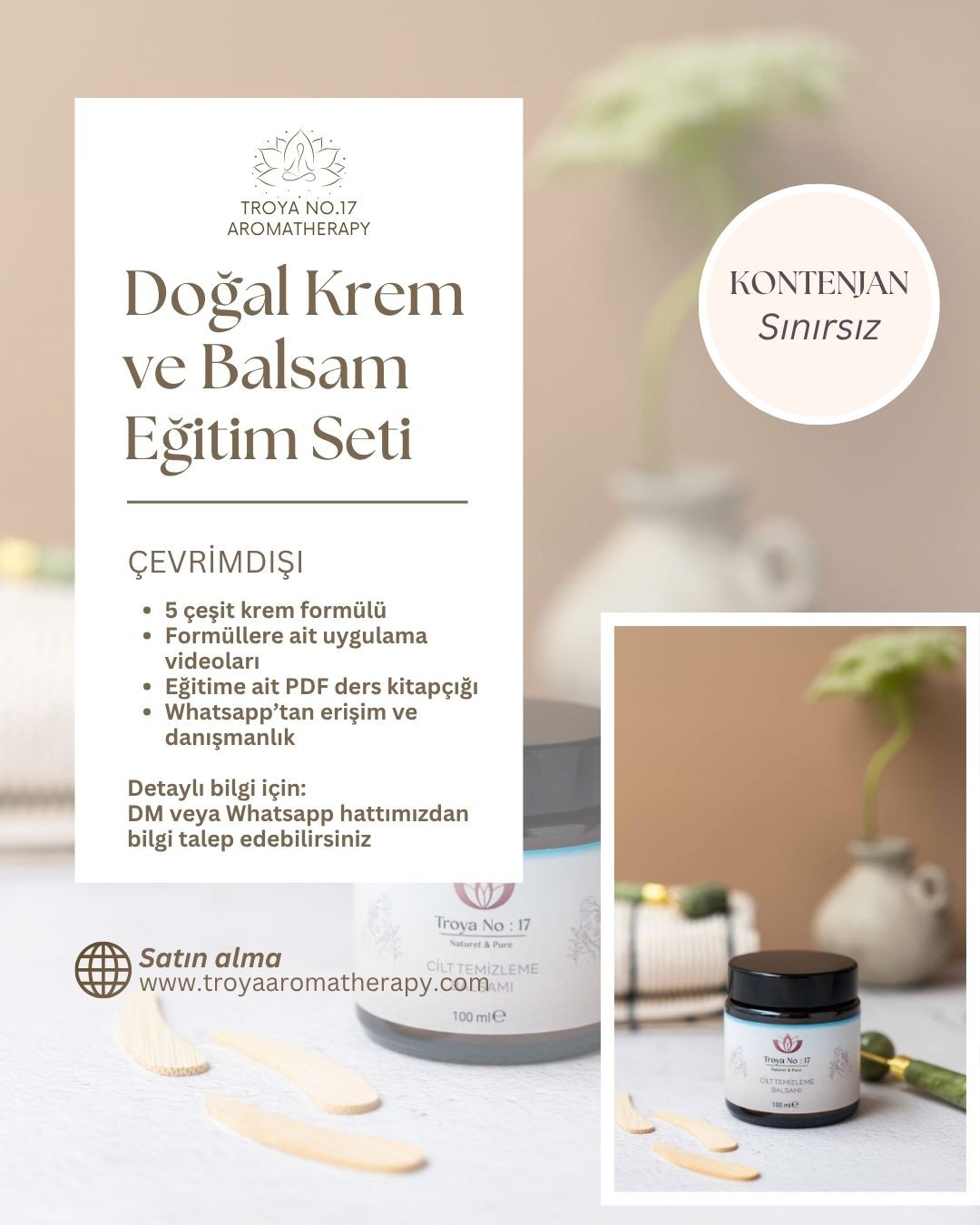 Doğal Krem ve Balsam Eğitim Seti