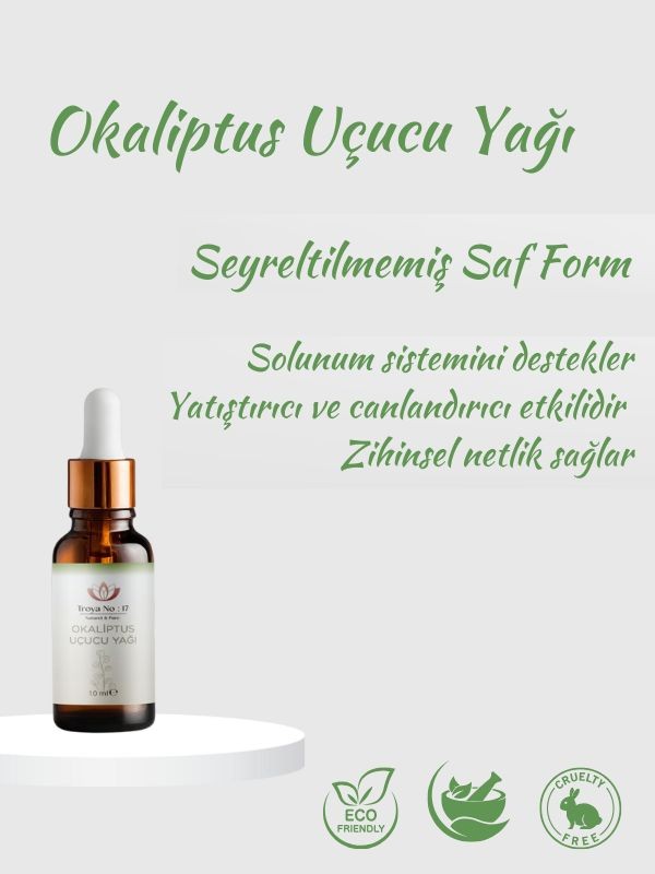 Okaliptus Uçucu Yağı - Seyreltilmemiş Saf Form 