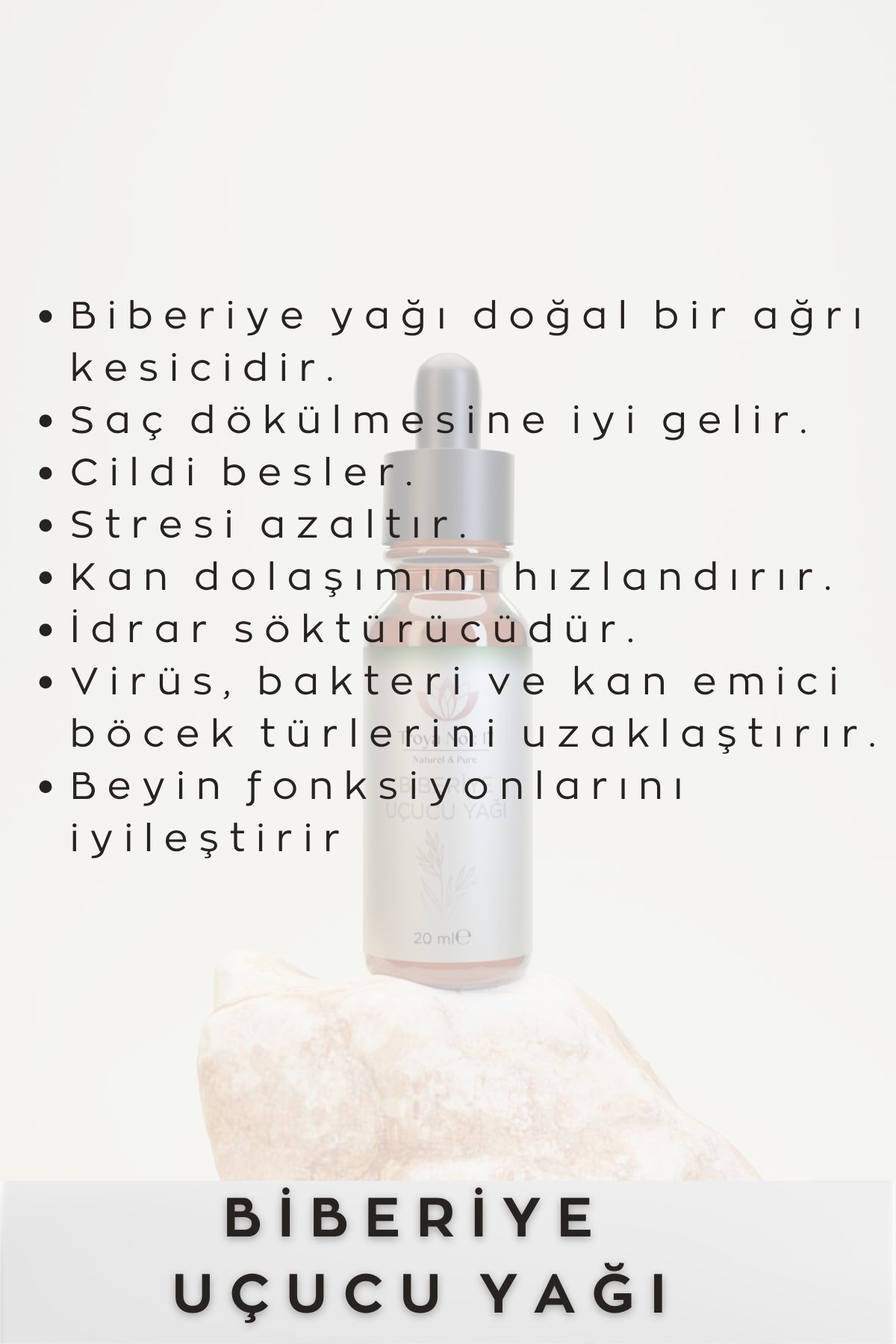 Biberiye Uçucu Yağı - %100 Doğal Ve Seyreltilmemiş 