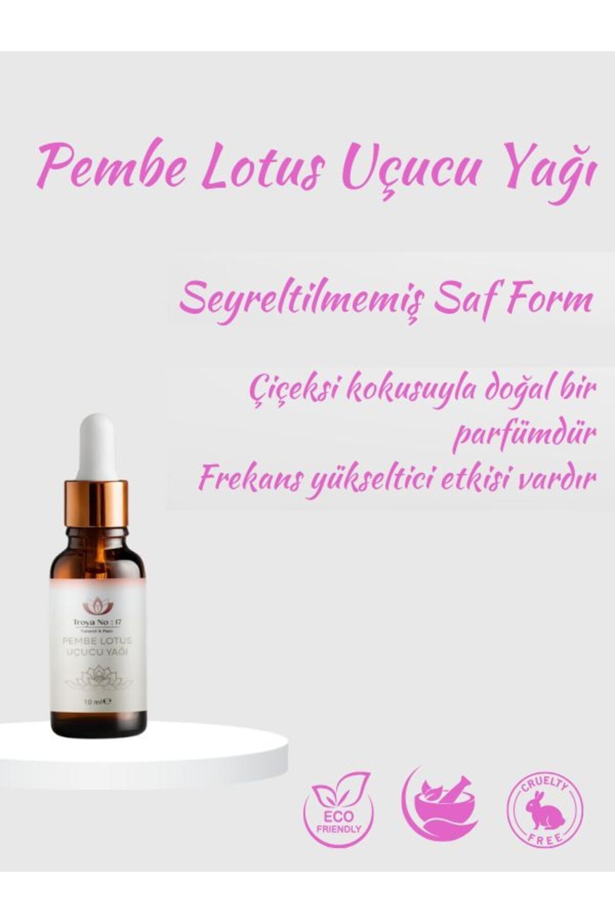 Pembe Lotus Uçucu Yağı - Seyreltilmemiş Saf Form