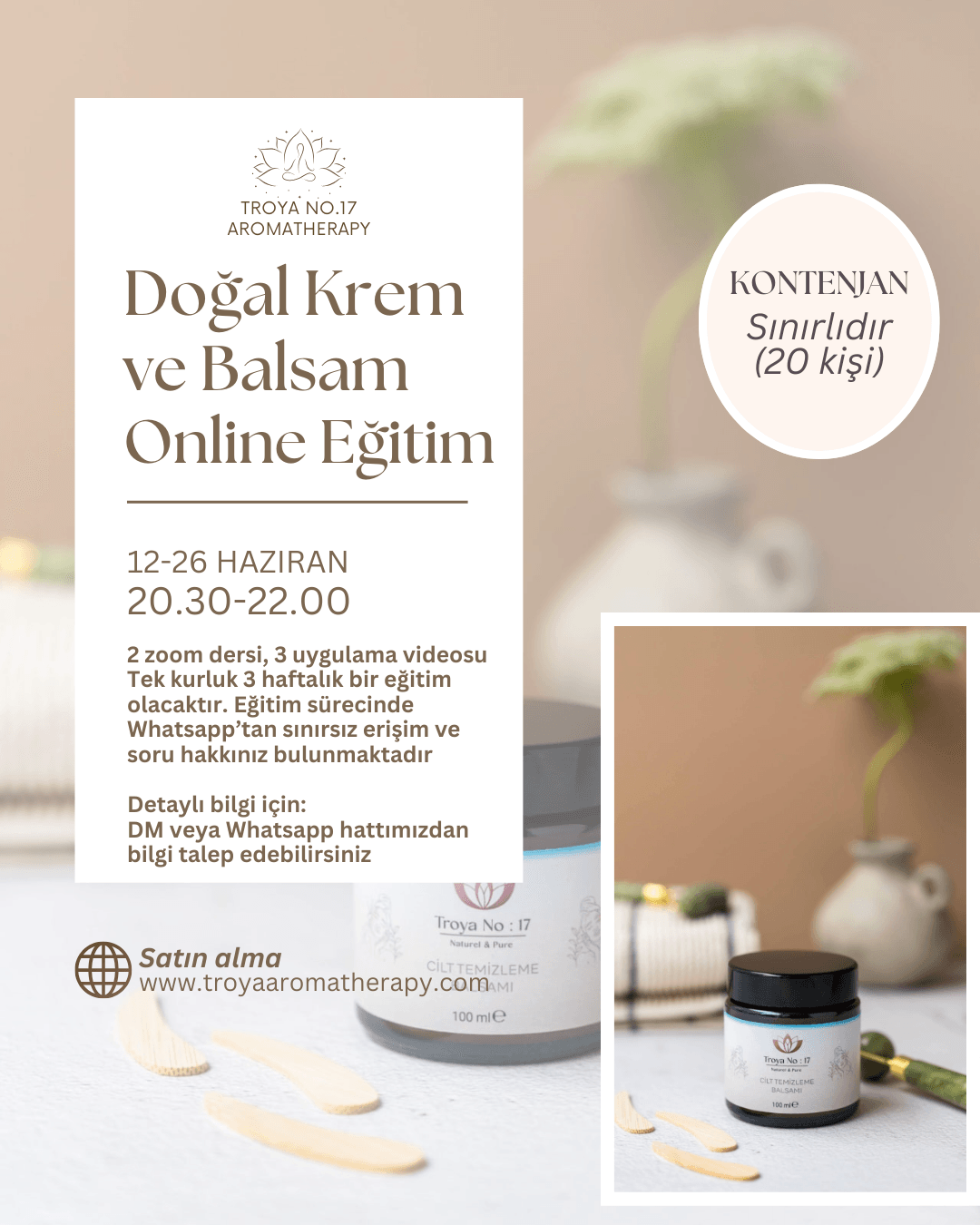 Doğal Krem ve Balsam Online Eğitim