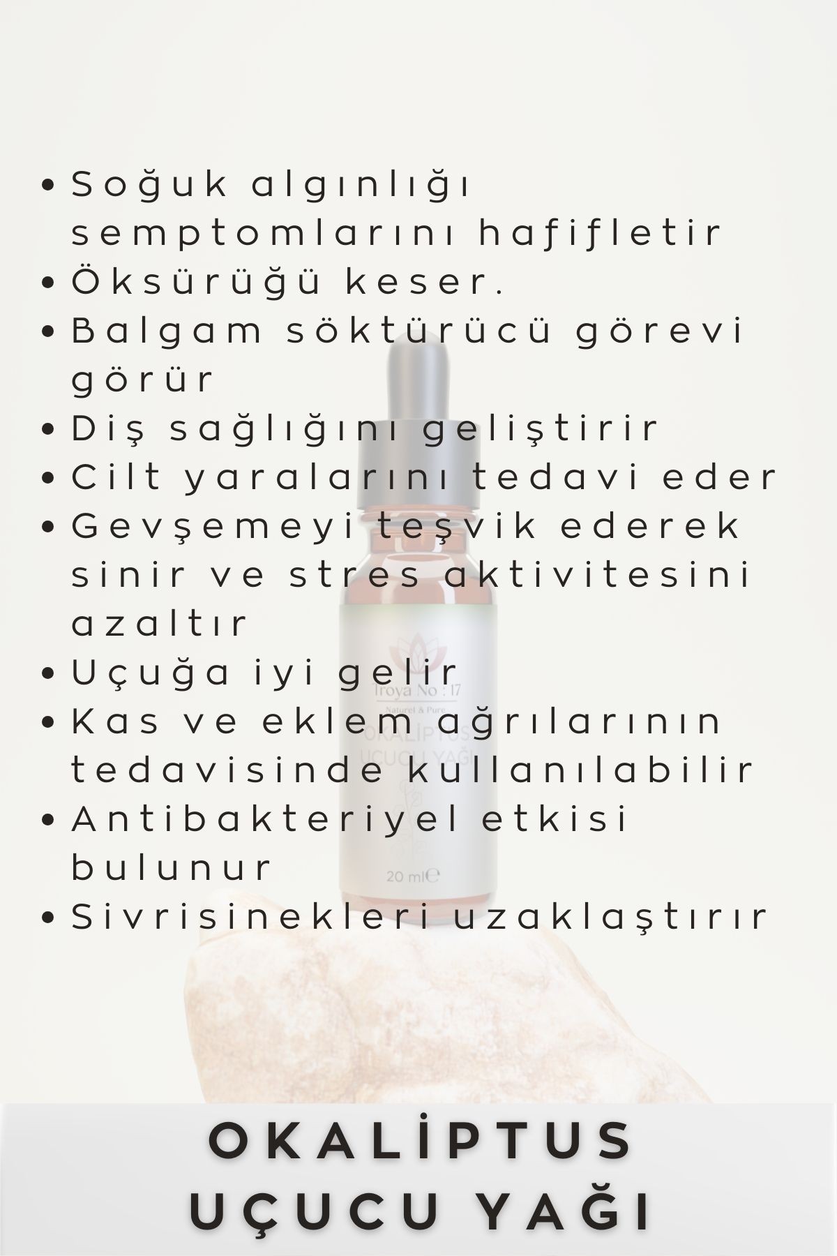 Okaliptus Uçucu Yağı - Seyreltilmemiş Saf Form 