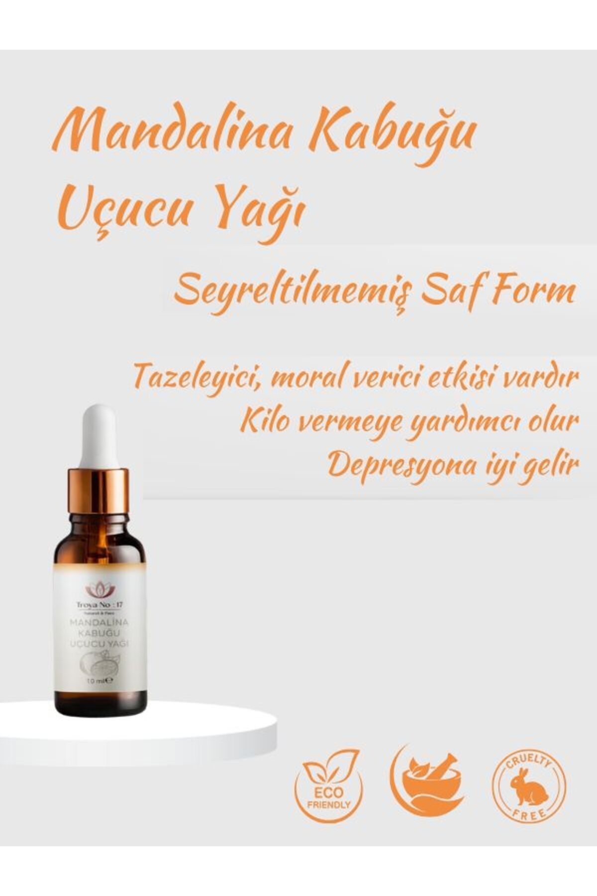 Mandalina Kabuğu Uçucu Yağı - Seyreltilmemiş Saf Form