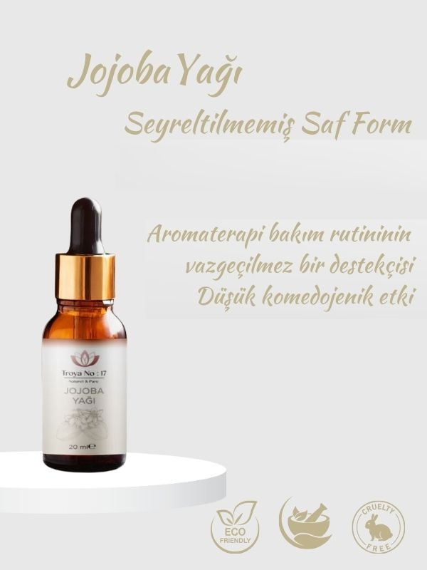 Jojoba Yağı - %100 Doğal Ve Seyreltilmemiş 20 ml