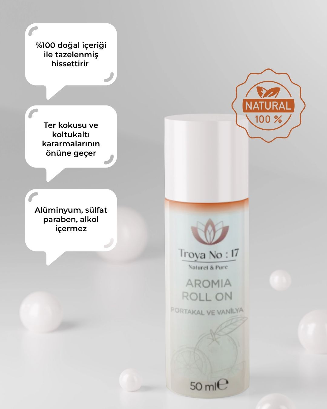 Roll On Deodorant (NEROLİ-VANİLYA) 50 ML
