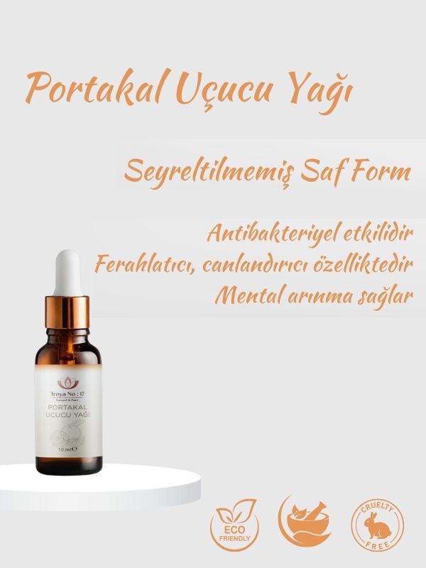 Portakal Uçucu Yağı - Seyreltilmemiş Saf Form 