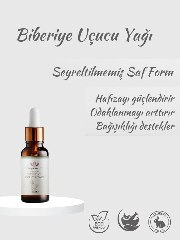 Biberiye Uçucu Yağı - %100 Doğal Ve Seyreltilmemiş 