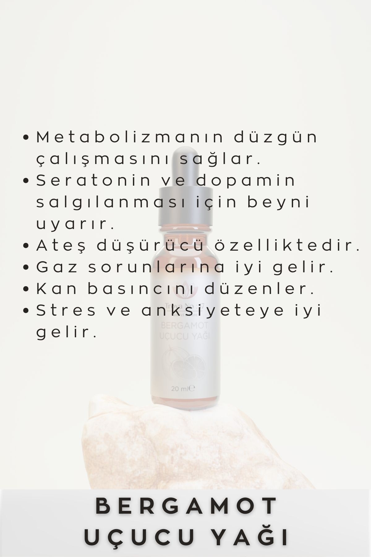 Bergamot Uçucu Yağı - %100 Doğal Ve Seyreltilmemiş 