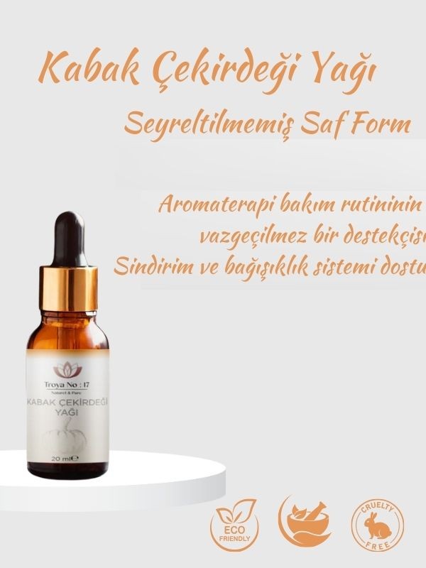 Kabak Çekirdeği Yağı - %100 Doğal Ve Seyreltilmemiş 20 ml