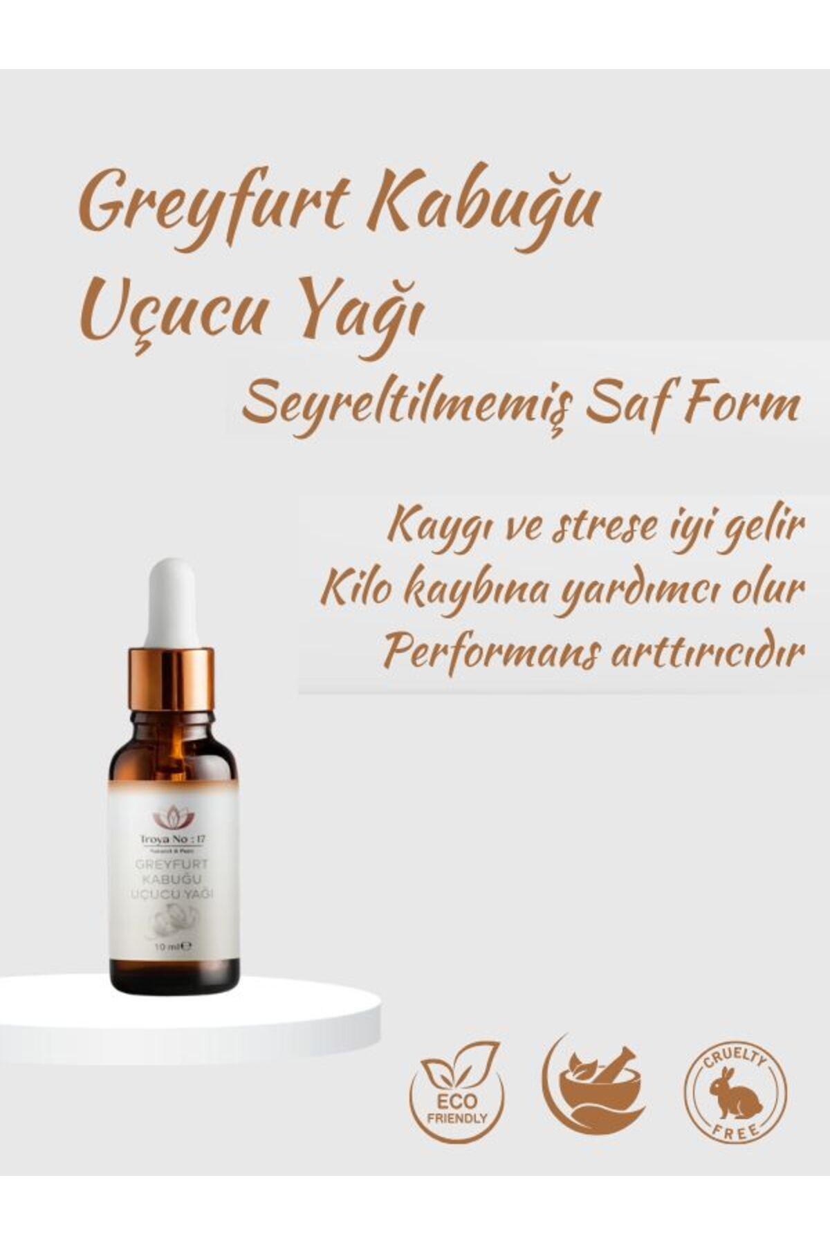 Greyfurt Kabuğu Uçucu Yağı - Seyreltilmemiş Saf Form