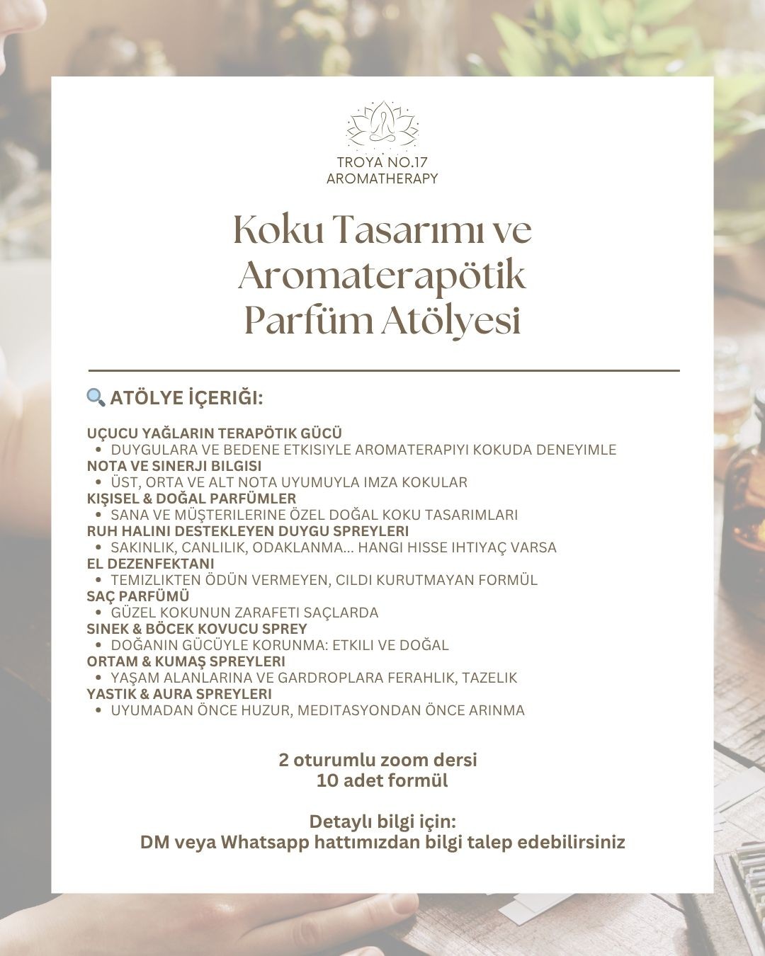 Doğal Parfüm Çevrimdışı Eğitim Seti