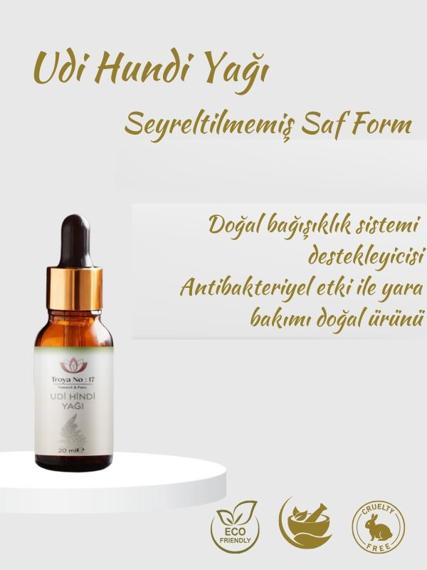 Udi Hundi Yağı - %100 Doğal Ve Seyreltilmemiş 20 ml