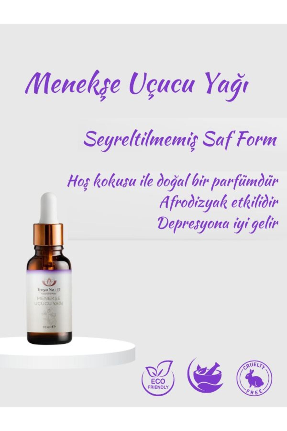 Menekşe Uçucu Yağı - Seyreltilmemiş Saf Form