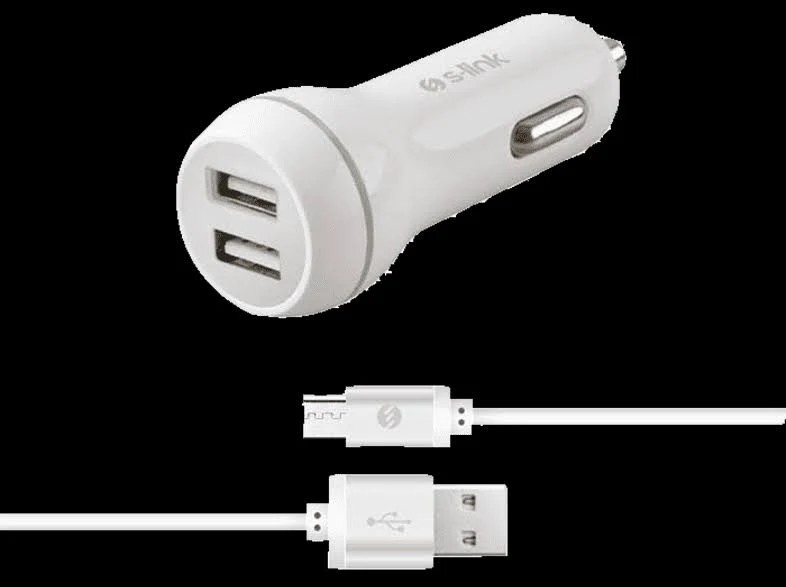 S-link SW-C530 Micro Usb 2*Usb 2.1A Kablo ve Araç Şarjı