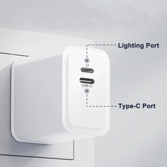 Sprange PLT27 USB Lightning Pd 27W Şarj Adaptörü Lightning Kablo