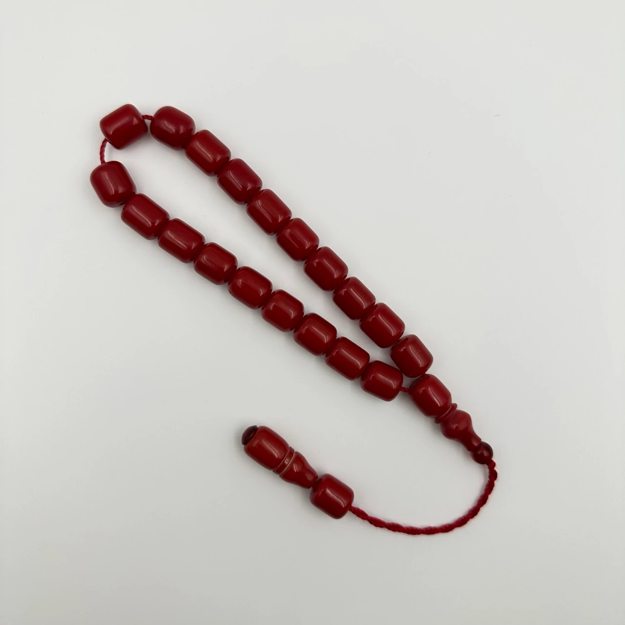 Portakal Rengi Maskot Efe Model Alman Sıkma Kehribar Usta Yapımı Tespih