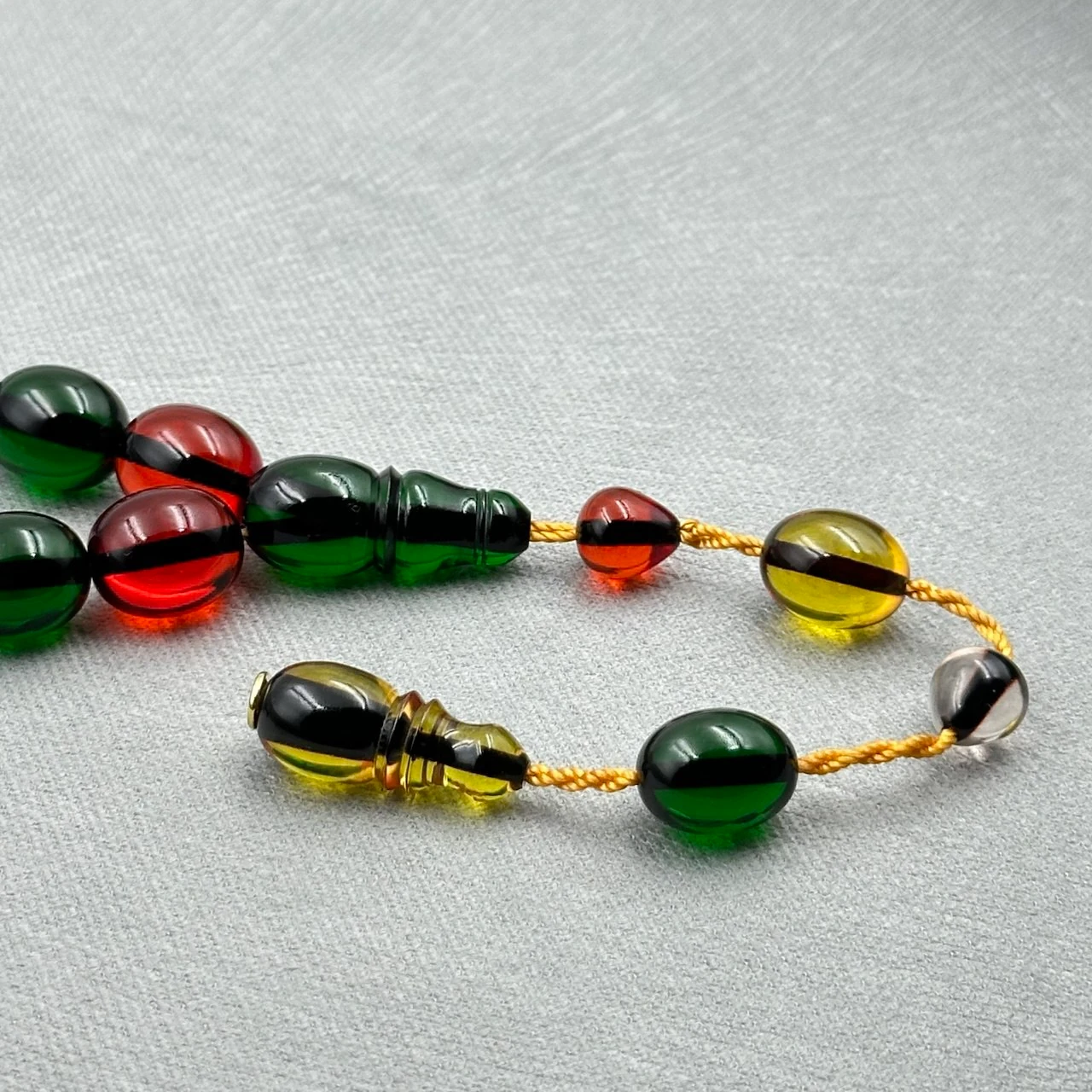 Karışık Renk Maskot-Efe Ateş Kehribar Tespih