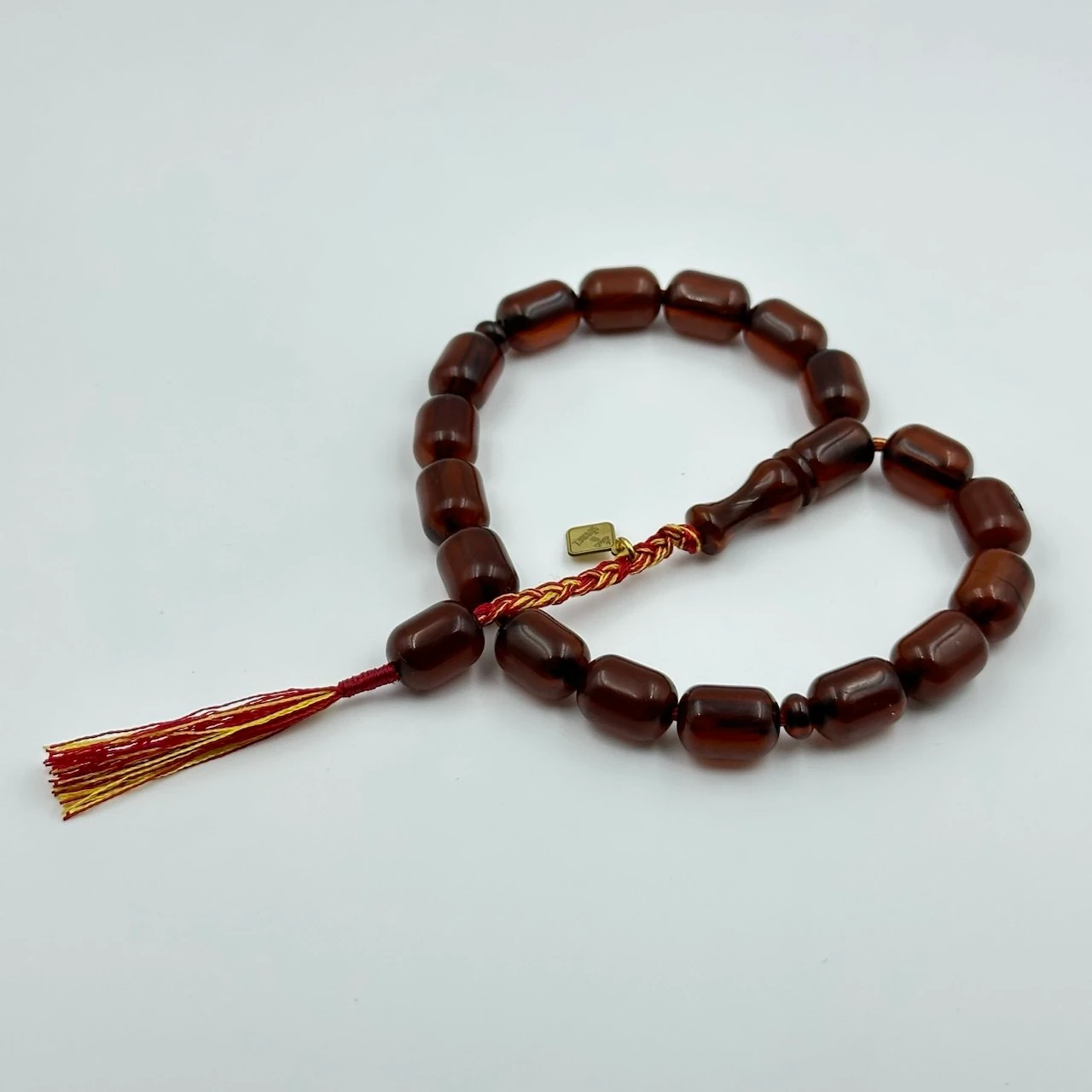 Usta Sönmez Yapımı Sıkma Kehribar Efe Maskot Tespih